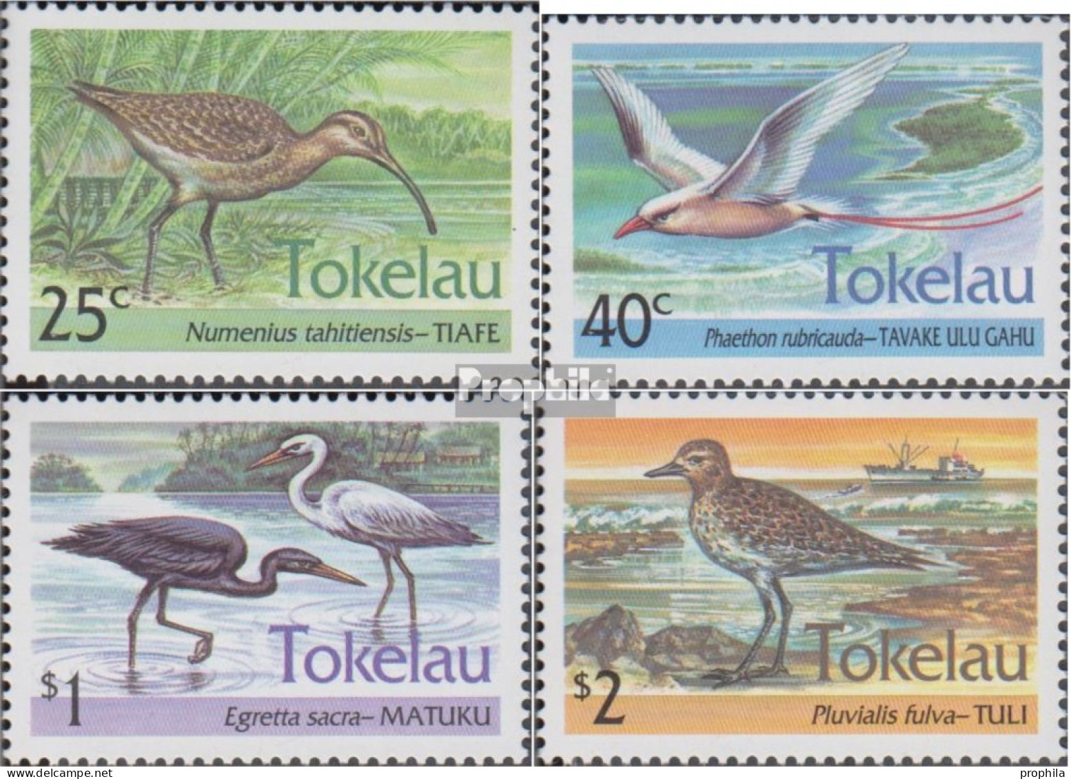 Tokelau 196-199 (kompl.Ausg.) Postfrisch 1993 Wasservögel - Tokelau