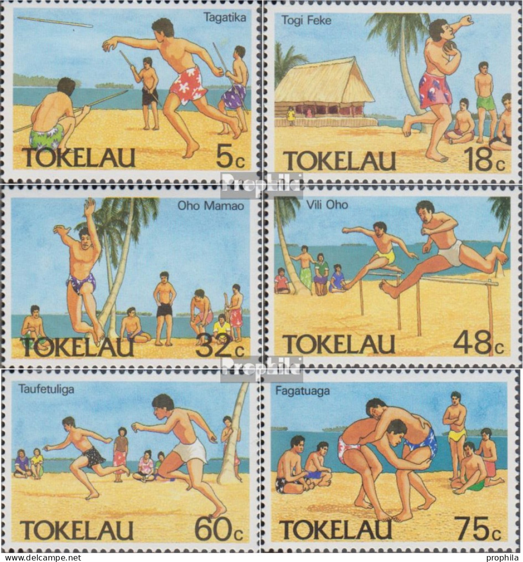 Tokelau 142-147 (kompl.Ausg.) Postfrisch 1987 Sport - Tokelau