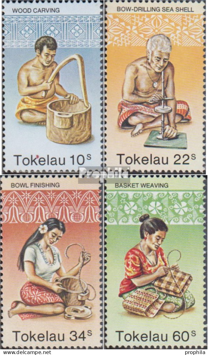 Tokelau 74-77 (kompl.Ausg.) Postfrisch 1982 Handwerk - Tokelau