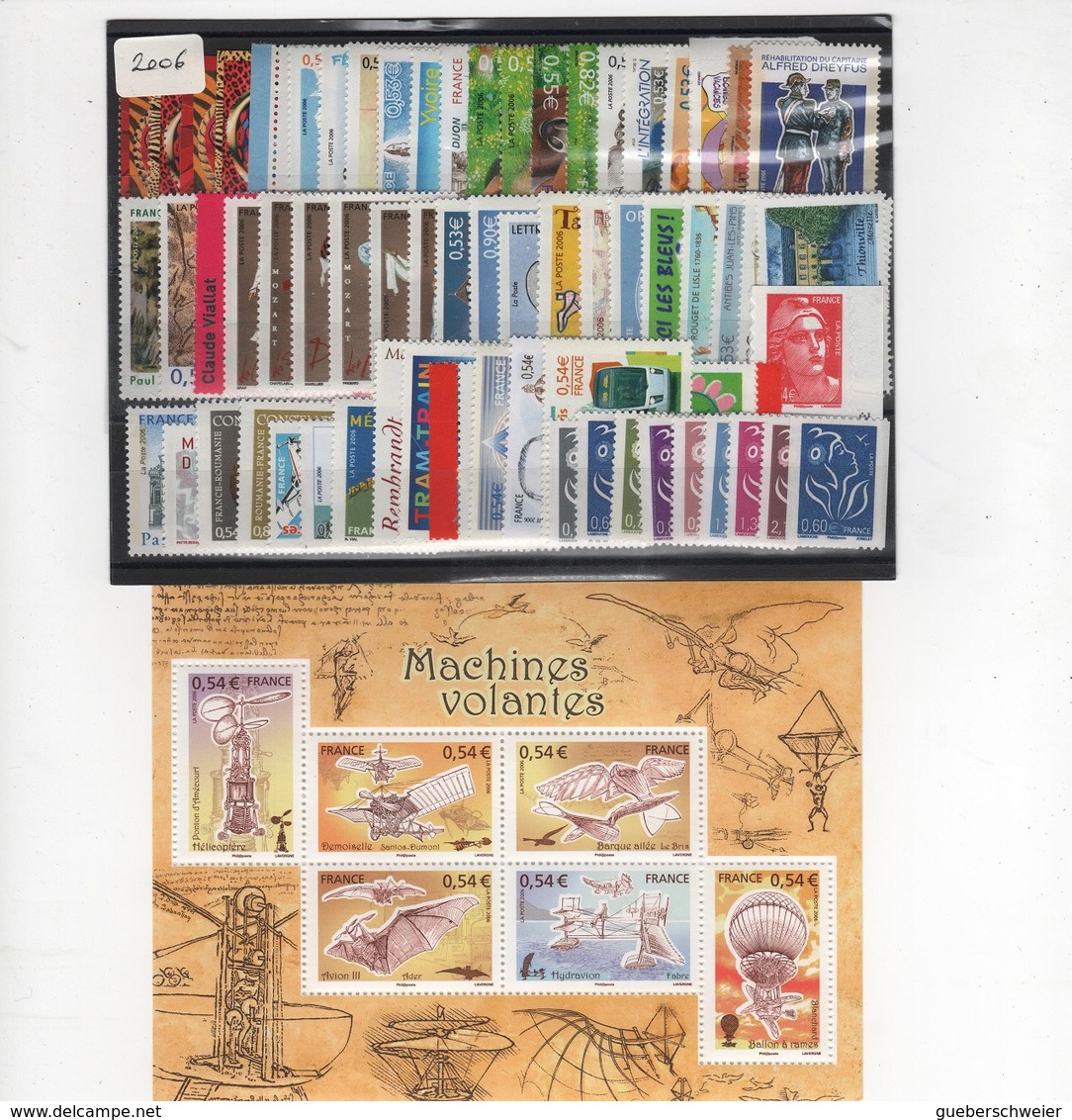 FRANCE Année Complète Neuve** 1er Choix 2006 Avec 6 Blocs Et 3 Carnets Départ Sous Faciale - 2000-2009