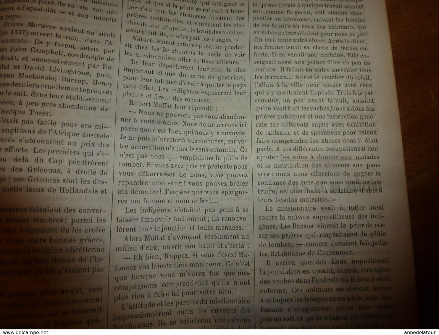 1883 JdV :Le roi enterré vivant aux îles FIDJI ;Les missionnaires anglais en Afrique;David Livingstone face au lion ;etc