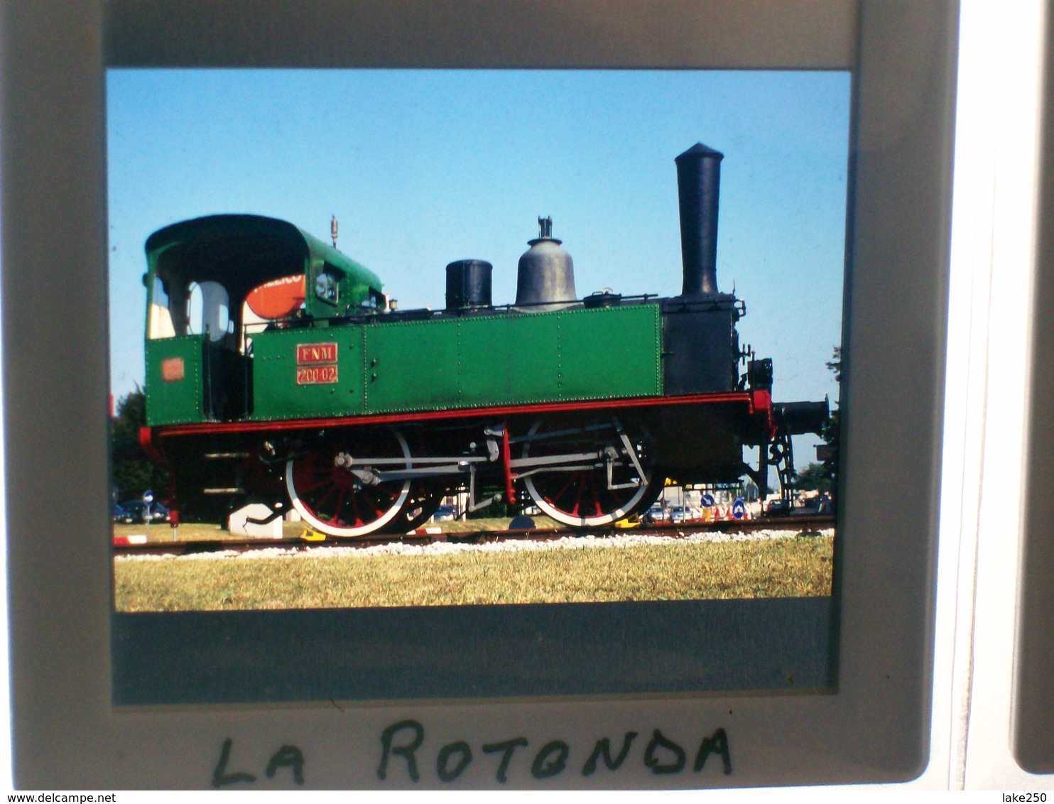 DIAPOSITIVA / SLIDE TRENO,LOCOMOTIVA A VAPORE 200 Ferrovie Nord Milano - Diapositives