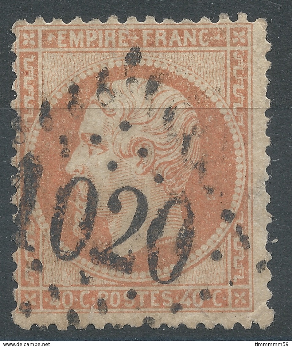 Lot N°46947  N°23, Oblit GC1020 Cholet, Maine-et-Loire (47), Déchirures - 1862 Napoléon III