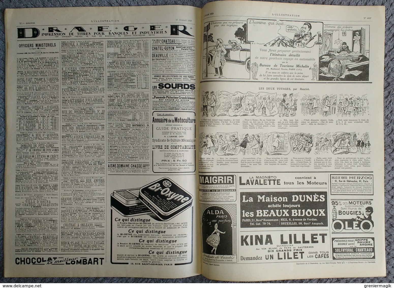 L'Illustration 4037 17 juillet 1920 Mort de l'impératrice Eugénie/Maroc Zaïan/Fêtes de la victoire/Syrie Aïntab/Zeppelin