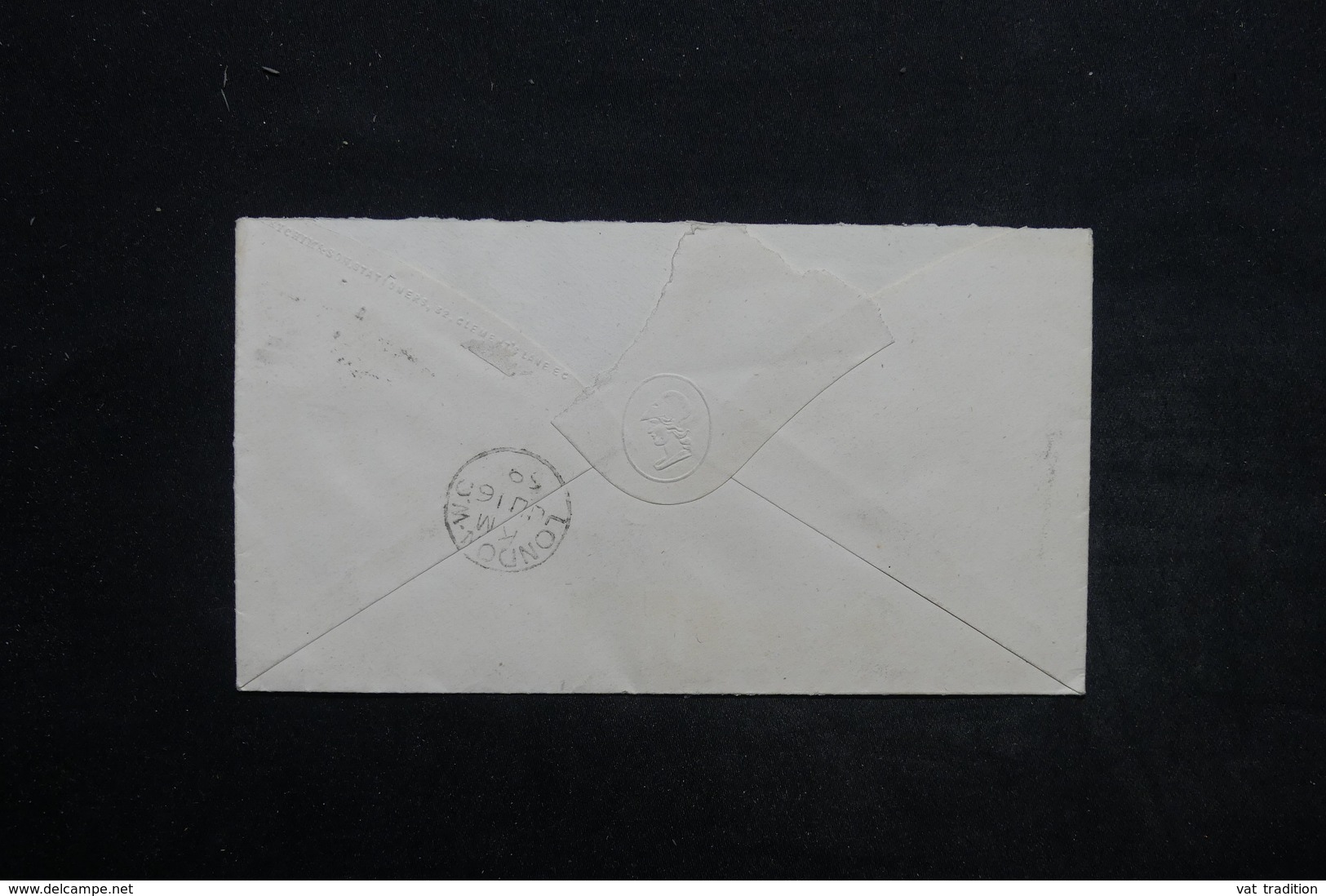 ROYAUME UNI - Enveloppe De Londres En Port Local En 1869 , Affranchissement Plaisant - L 25532 - Marcophilie