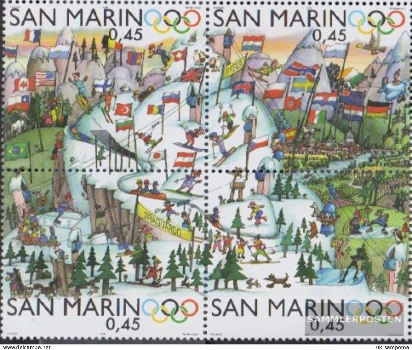 San Marino 2249-2252 Block Of Four (complete Issue) Unmounted Mint / Never Hinged 2006 Olympics Winterspiele06 Turin - Unused Stamps