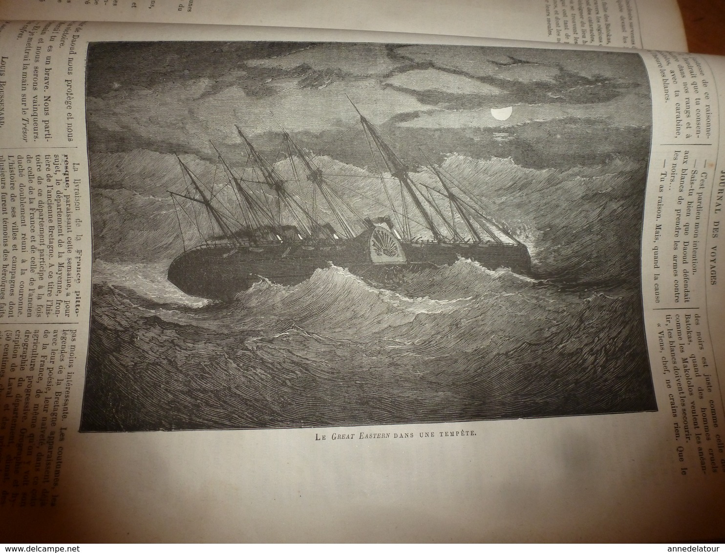 1883 JdV : Voyage de Brau de St-Pol-Lias à Pérak et chez les Orangos-Sakéys;Le GREAT-EASTERN; etc