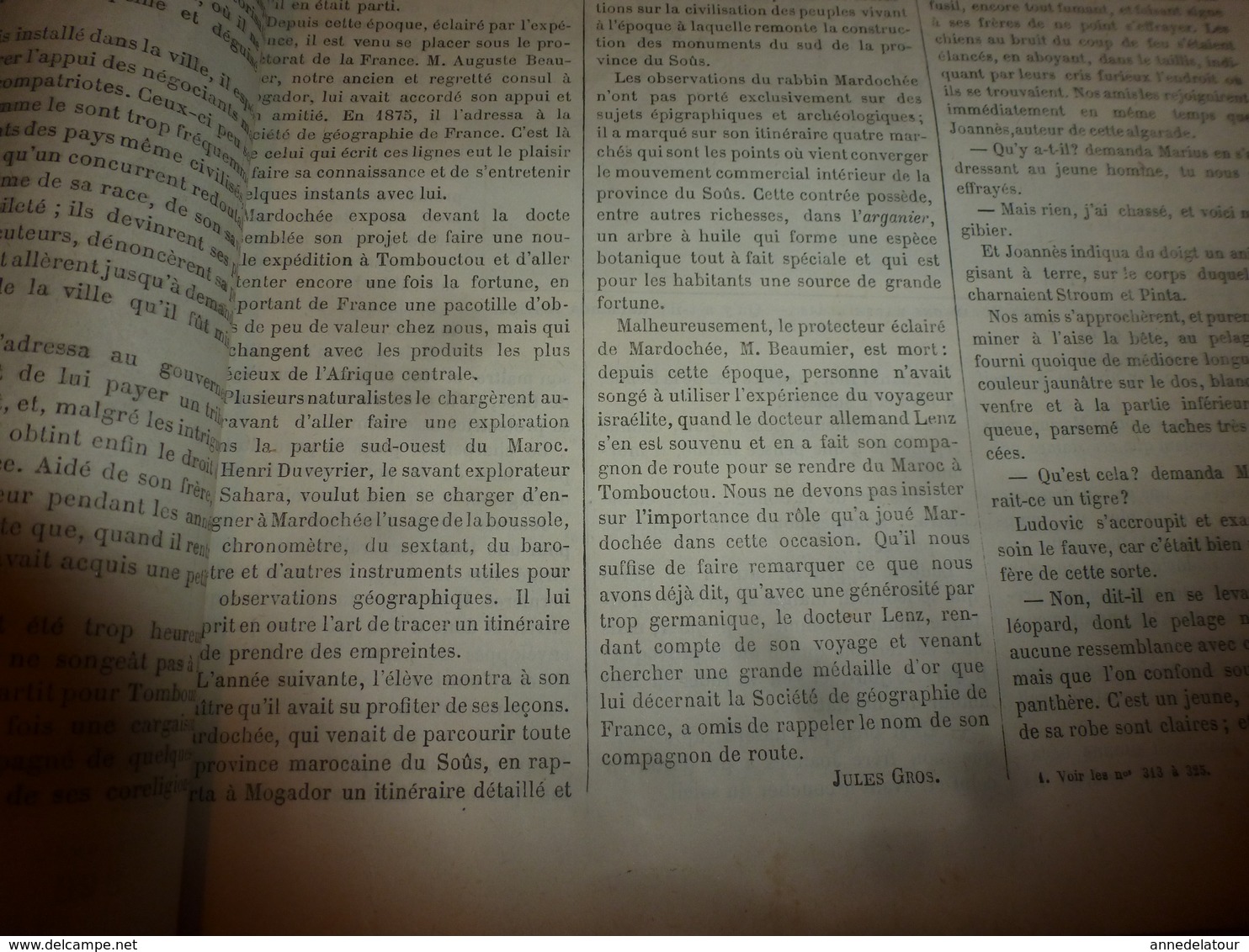 1883 JdV : Voyage Du Rabbin Mardochée à Tombouctou; St-Pierre Et Miquelon; Marquises; Etc - Revues Anciennes - Avant 1900