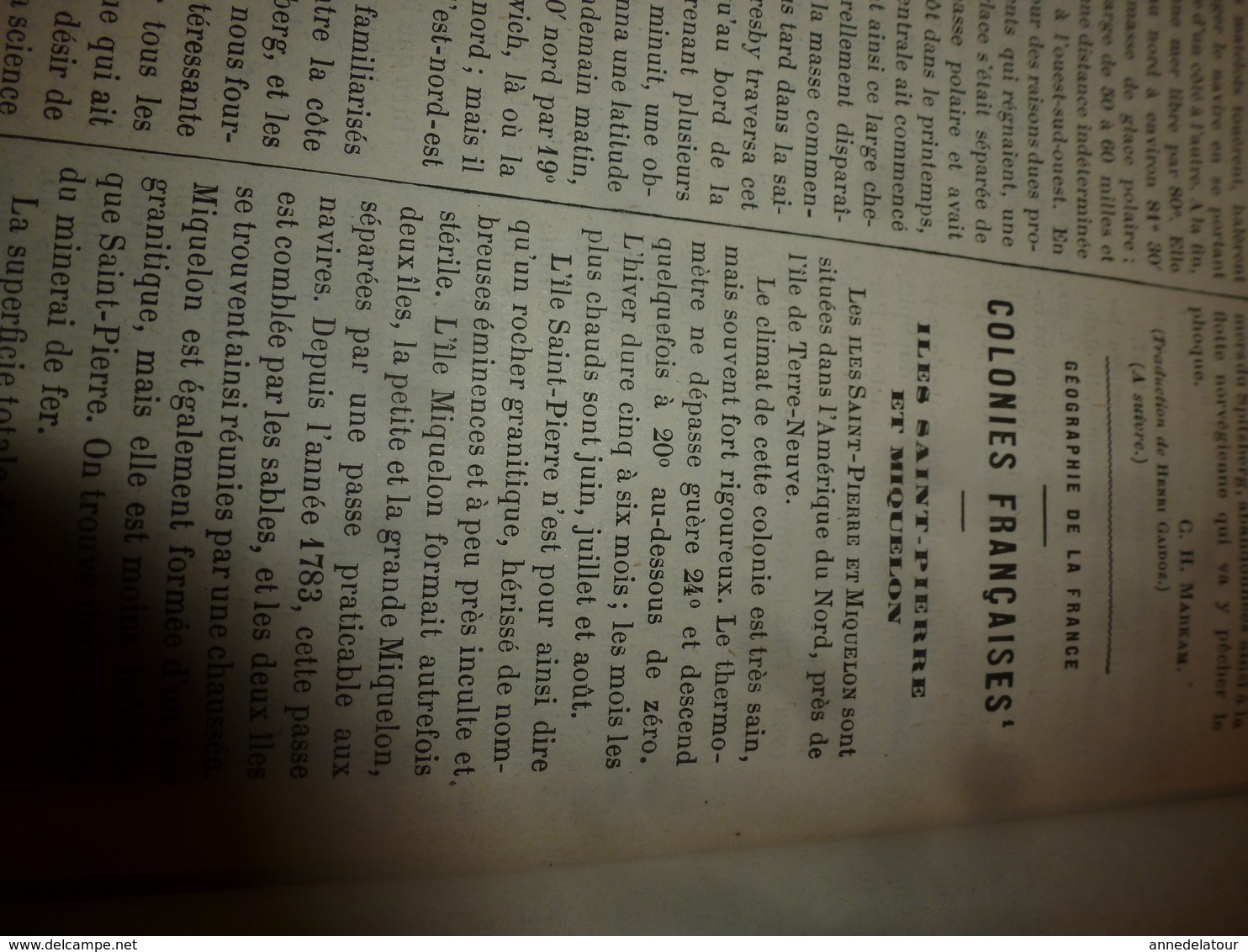 1883 JdV : Voyage Du Rabbin Mardochée à Tombouctou; St-Pierre Et Miquelon; Marquises; Etc - Revues Anciennes - Avant 1900