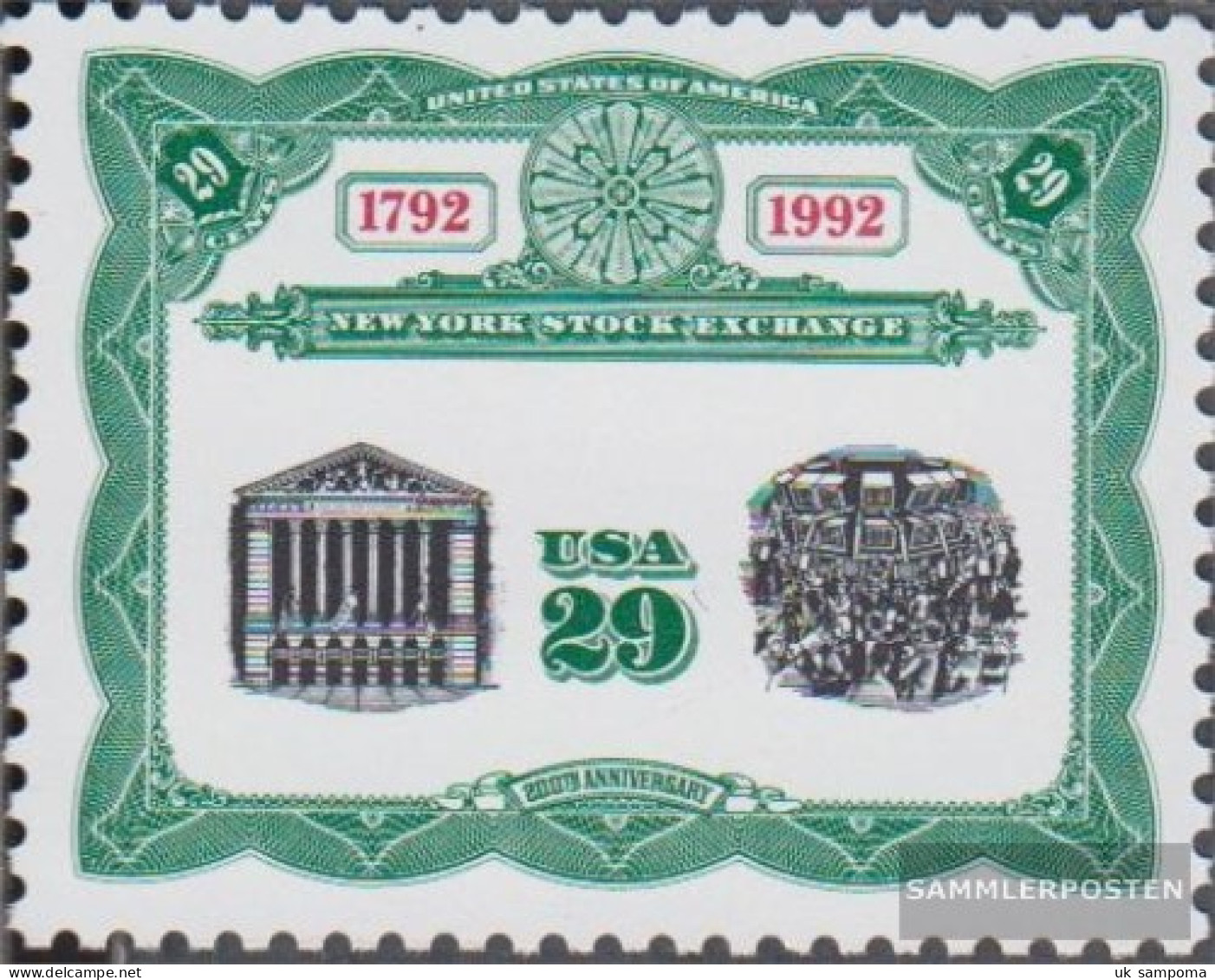 U.S. 2218 (complete Issue) Unmounted Mint / Never Hinged 1992 200 Years Exchange - Unused Stamps