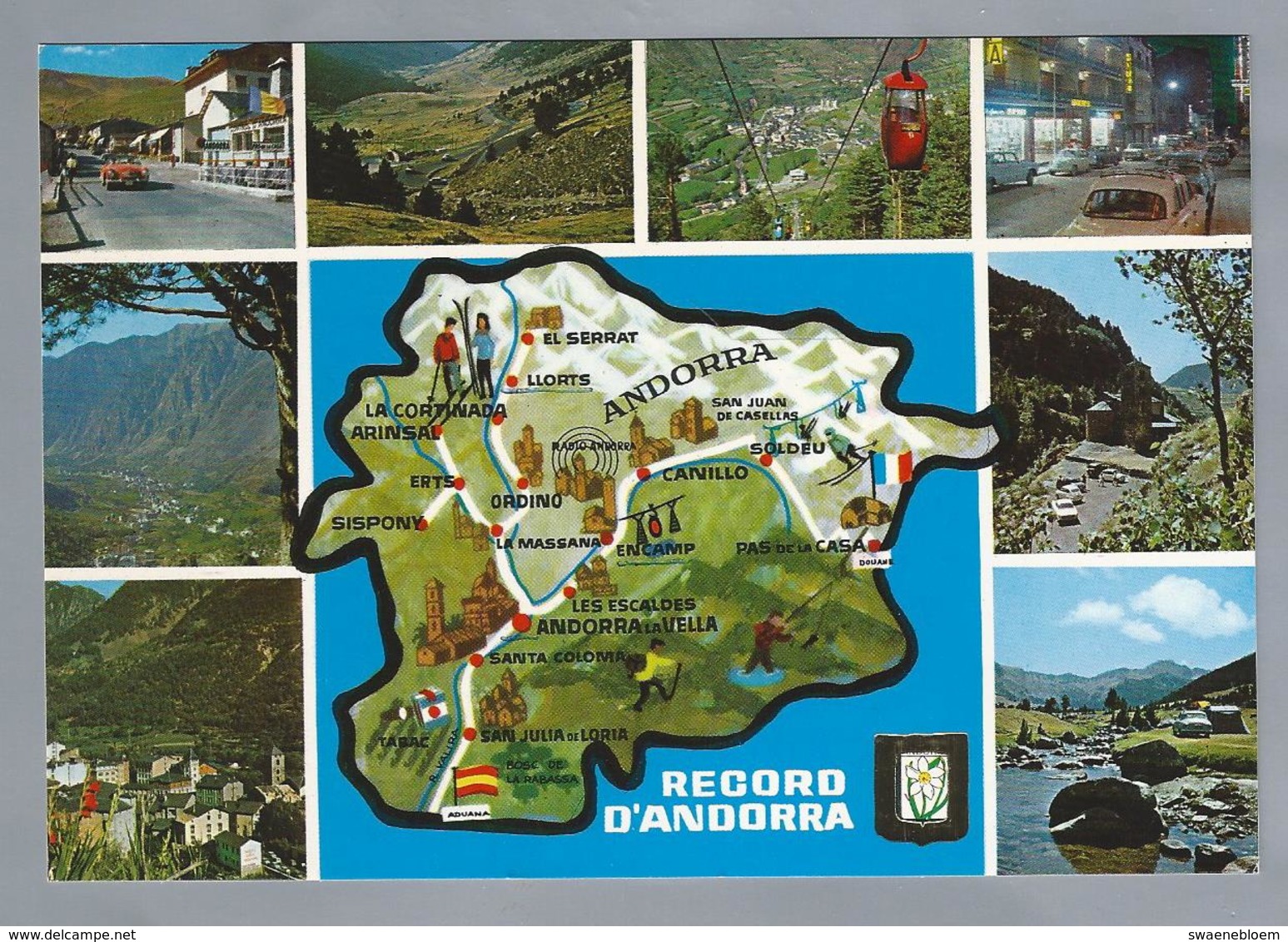 AD.- ANDORRA. RECORD D'ANDORRA. VALLS D'ANDORRA. Bonics Paisatges Andorrans. Ongelopen. - Andorra