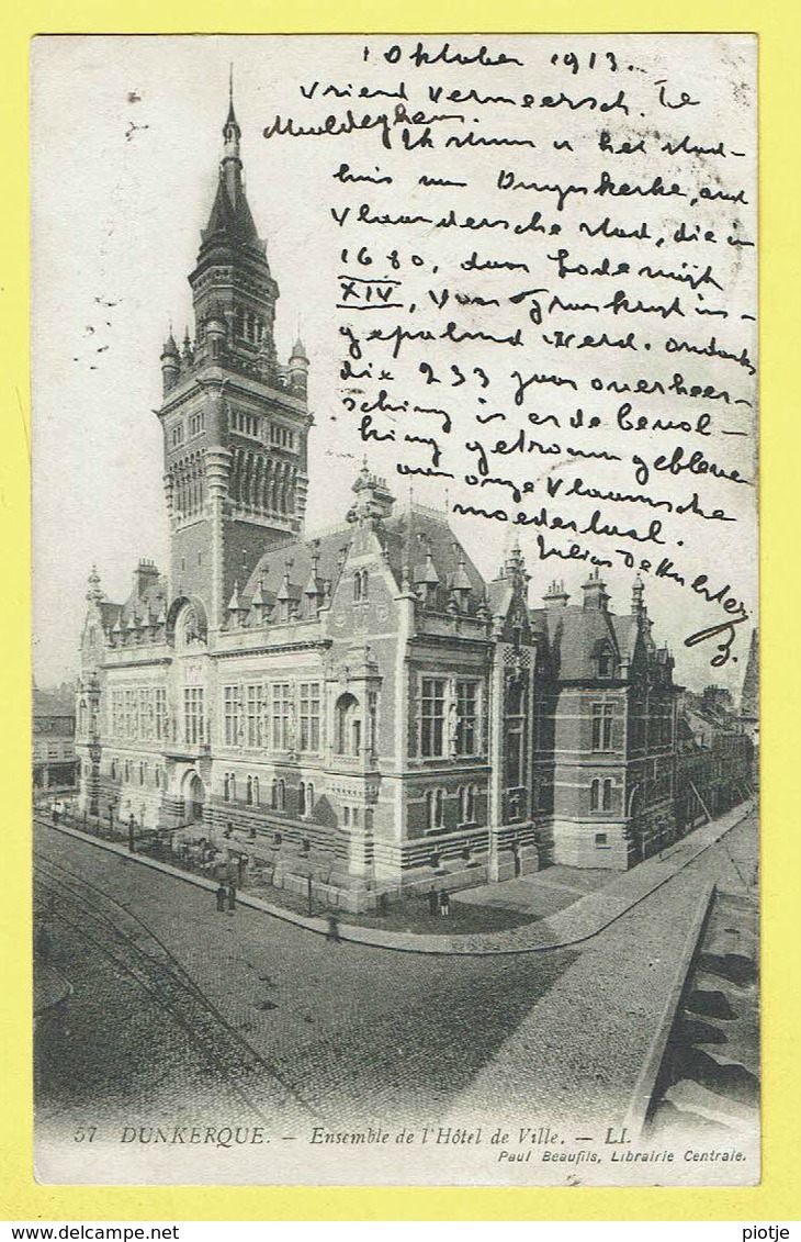 * Dunkerque (Dép 59 - Nord - La France) * (LL, Nr 57 - Paul Beaufils) Ensemble De L'hotel De Ville, Town Hall - Dunkerque