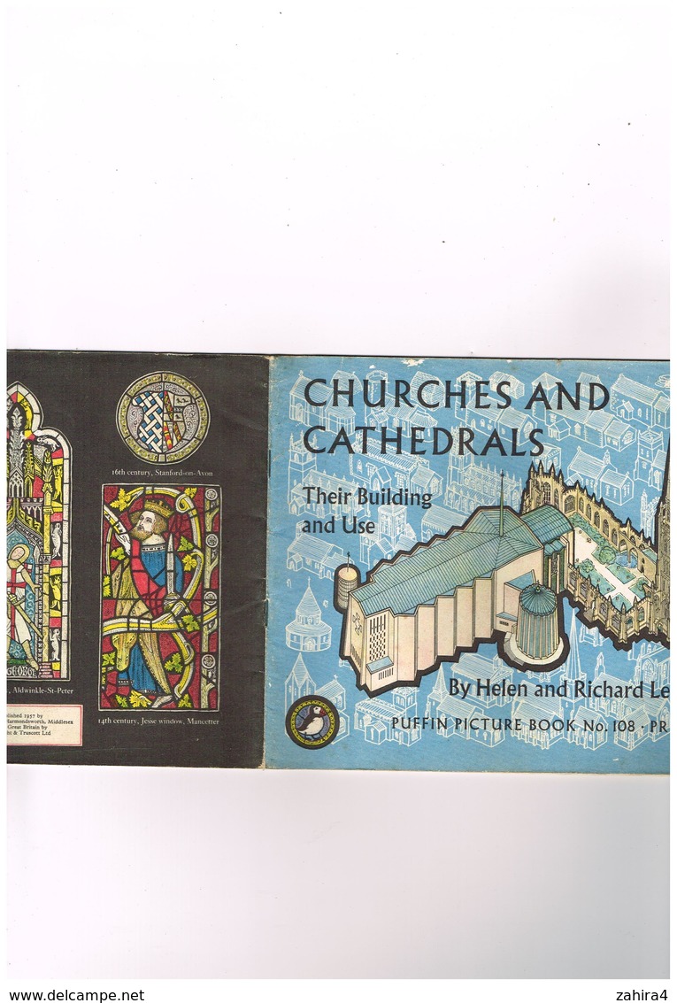 Churches And Cathedrals Their Building And Use - By Helen And Richard Leacroft Puffin Picture Book N° 108 Price 3/6 - Architectuur / Design