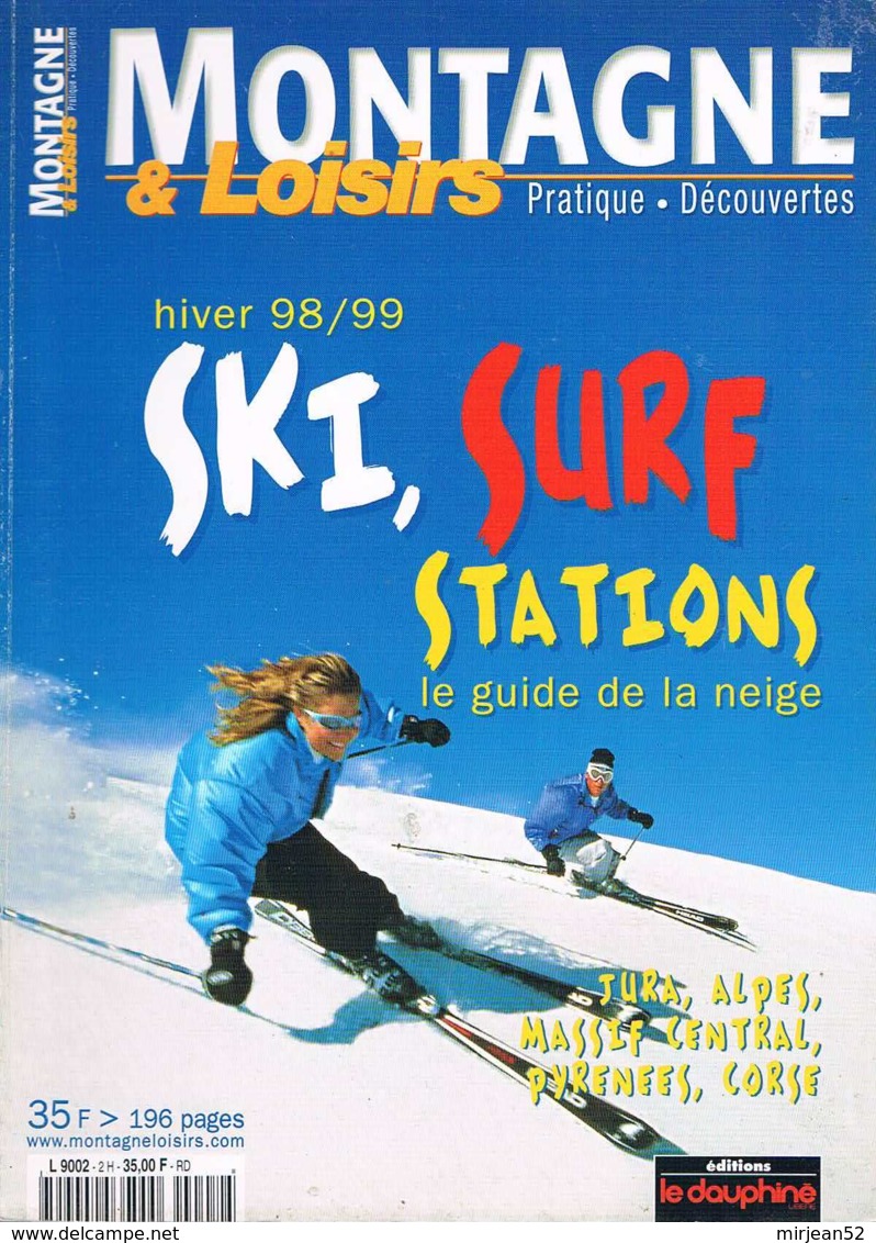 Montagne Et Loisirs   N°hiver 98 99 Ski Surf Stations Le Guide De La Neige - Géographie