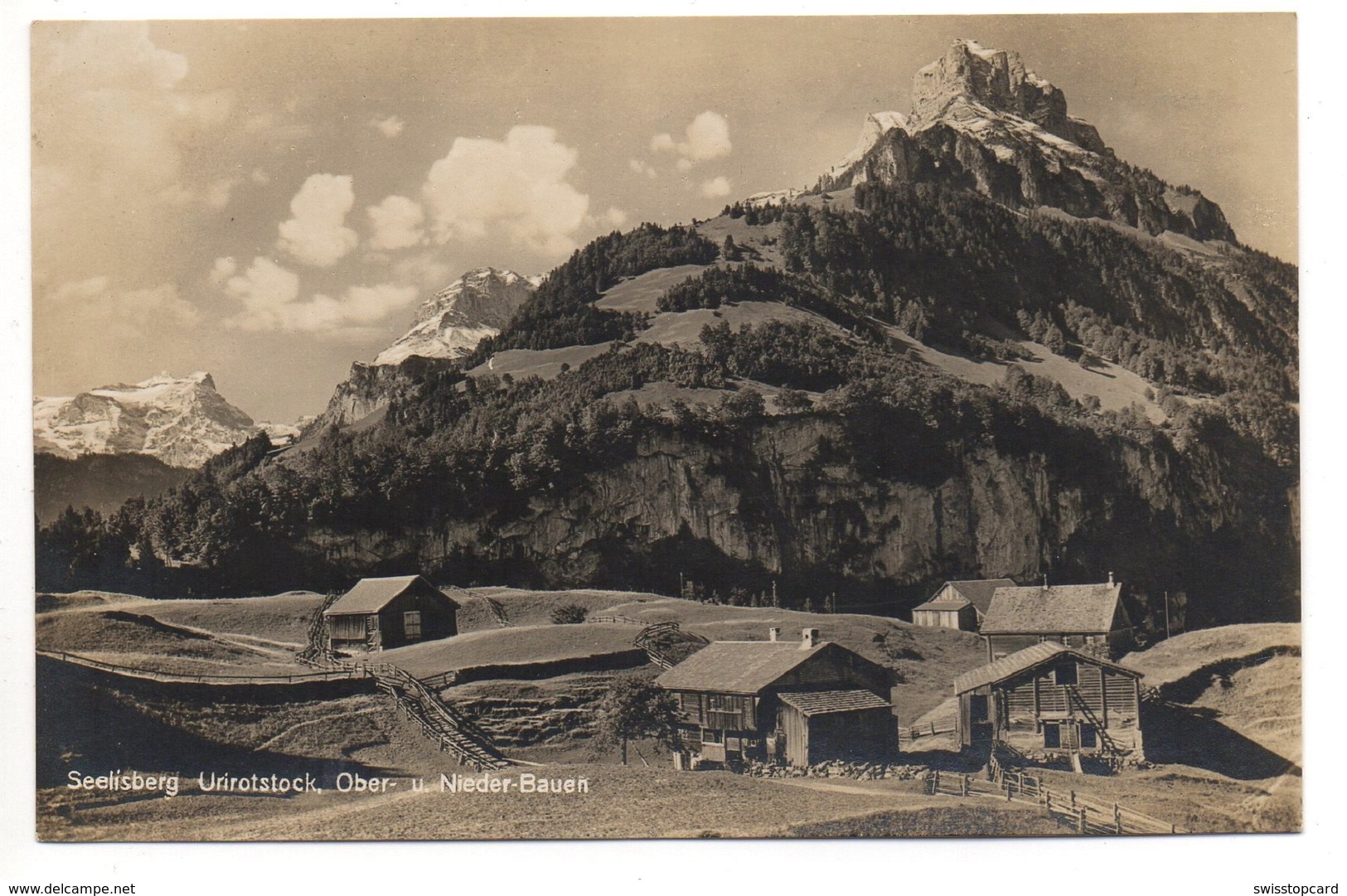 SEELISBERG Alp Hütten Urirotstock Ober- U. Nieder-Bauen - Bauen