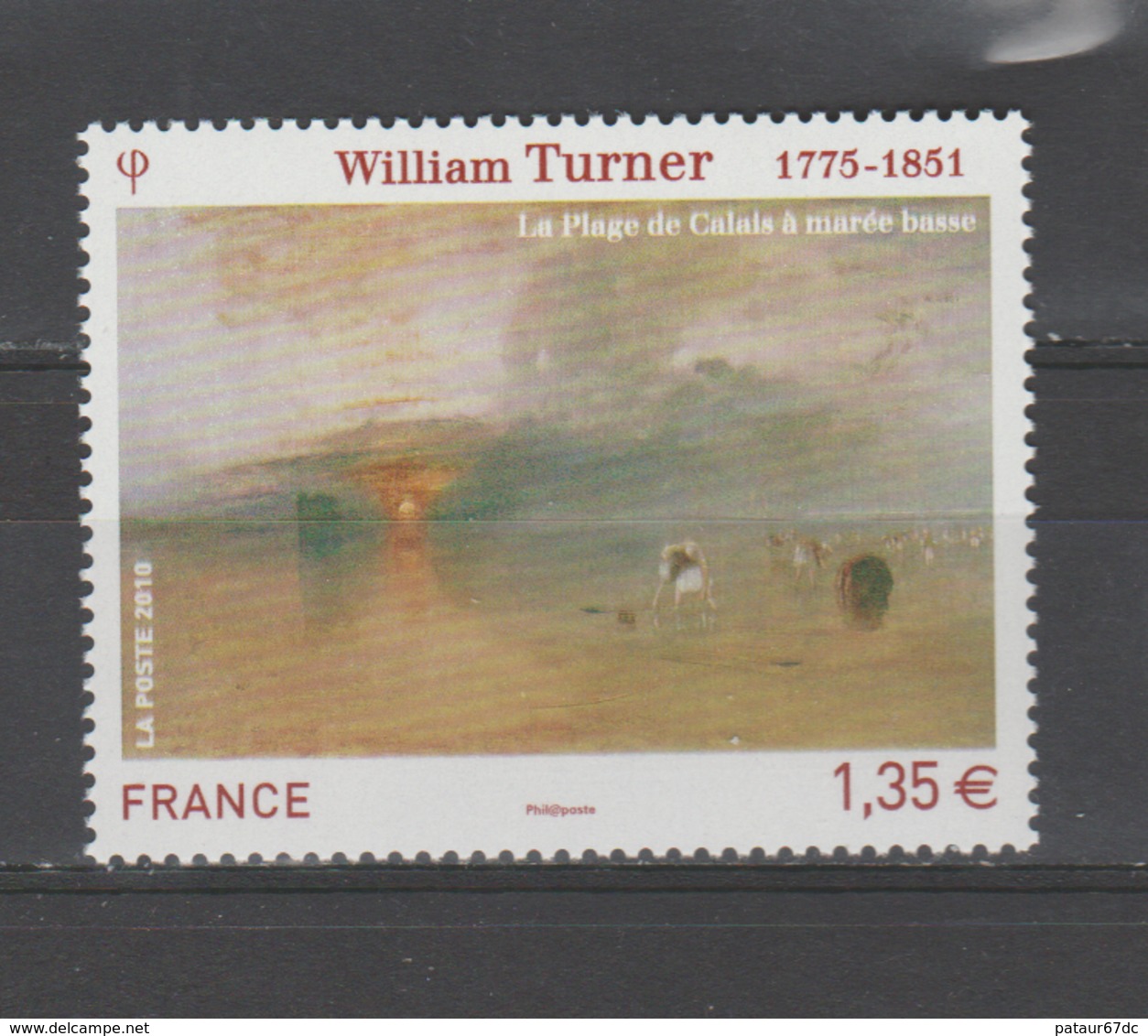 FRANCE / 2010 / Y&T N° 4438 ** : "Plage De Calais" (William Turner) - Gomme D'origine Intacte - Neufs