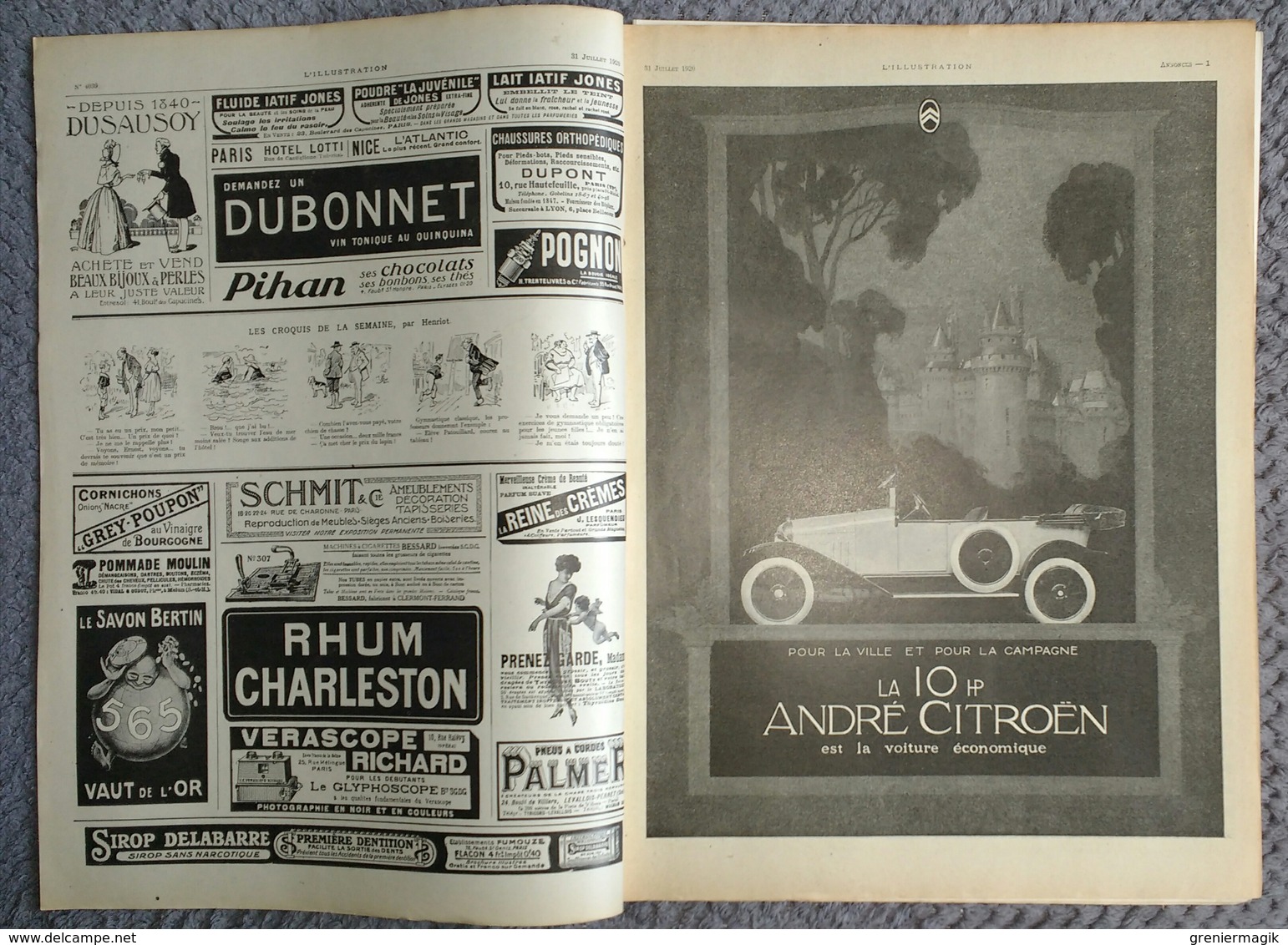 L'Illustration 4039 31 Juillet 1920 Mort De M. Vanderbilt/Maroc/Gouraud à Beyrouth Syrie/Vieux Paris/Pologne Et Russie - L'Illustration