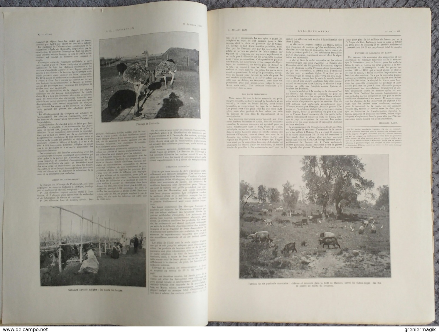 L'Illustration 4039 31 juillet 1920 Mort de M. Vanderbilt/Maroc/Gouraud à Beyrouth Syrie/Vieux Paris/Pologne et Russie