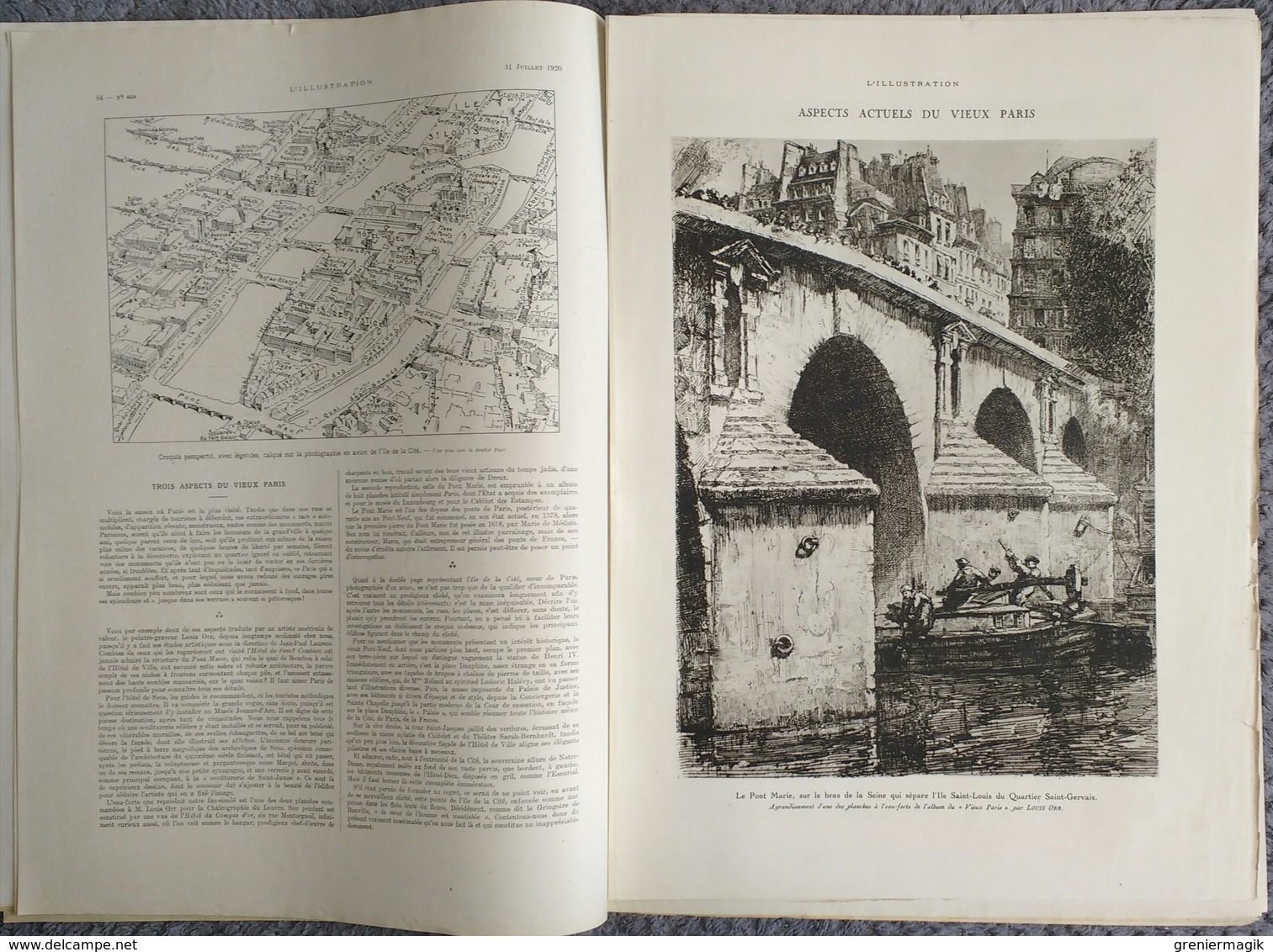 L'Illustration 4039 31 juillet 1920 Mort de M. Vanderbilt/Maroc/Gouraud à Beyrouth Syrie/Vieux Paris/Pologne et Russie