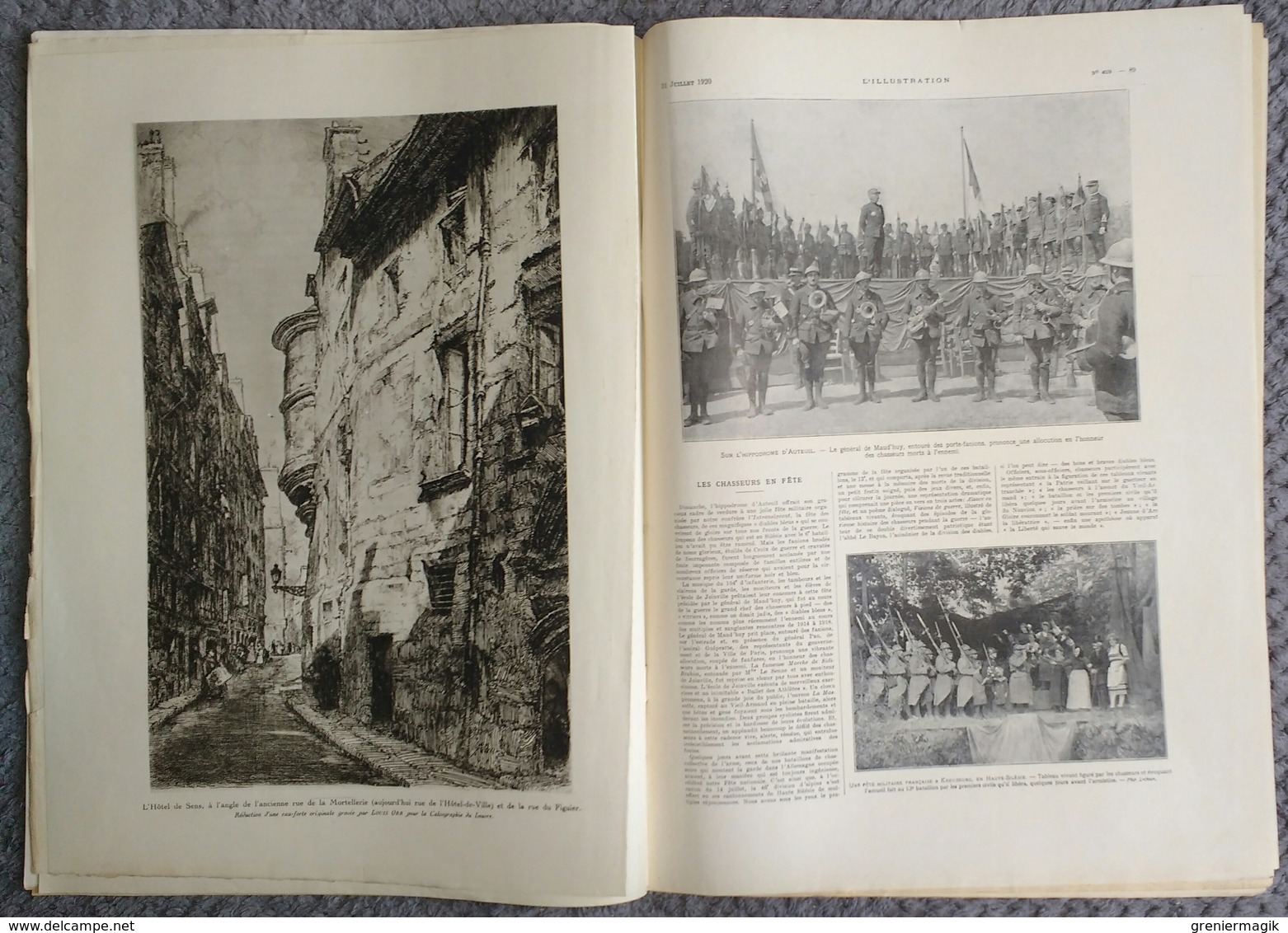 L'Illustration 4039 31 juillet 1920 Mort de M. Vanderbilt/Maroc/Gouraud à Beyrouth Syrie/Vieux Paris/Pologne et Russie