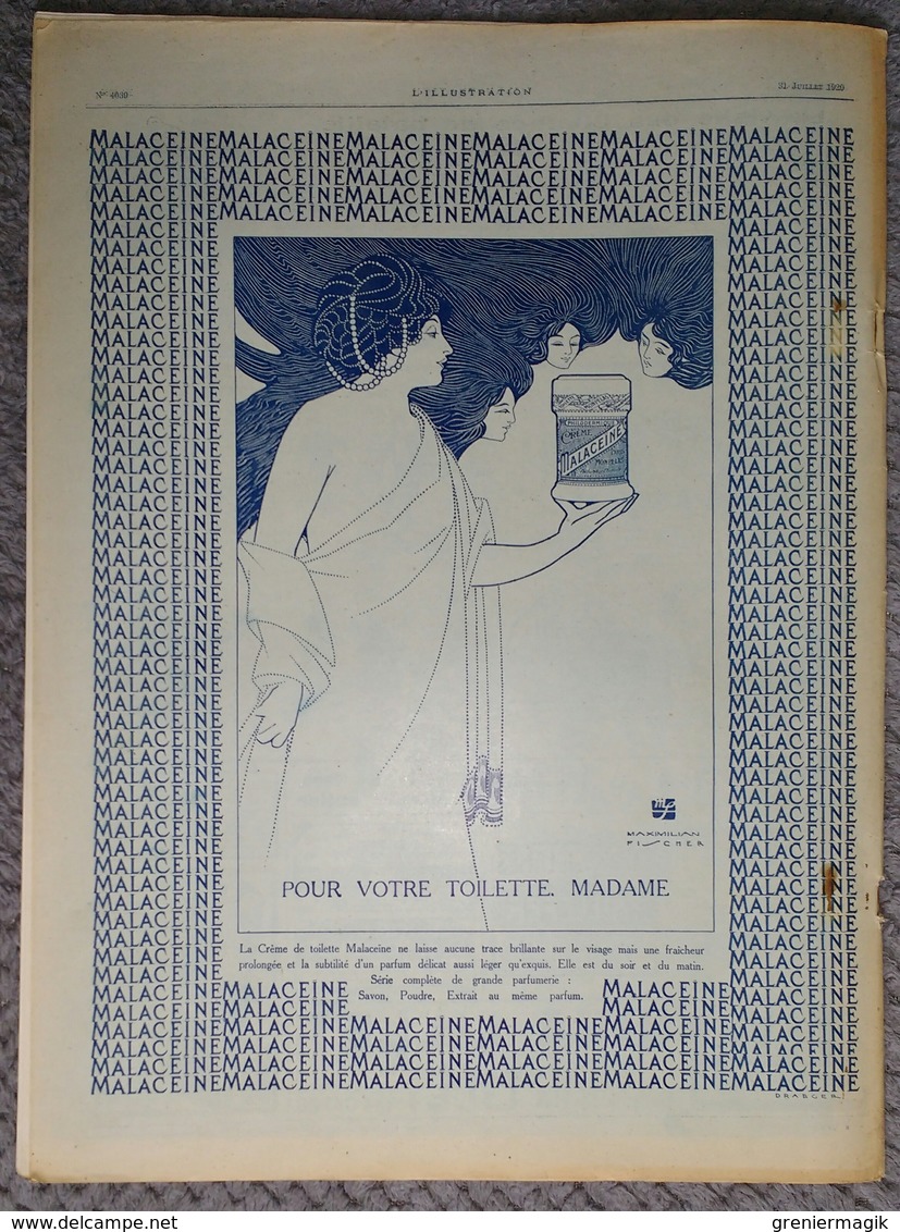 L'Illustration 4039 31 juillet 1920 Mort de M. Vanderbilt/Maroc/Gouraud à Beyrouth Syrie/Vieux Paris/Pologne et Russie