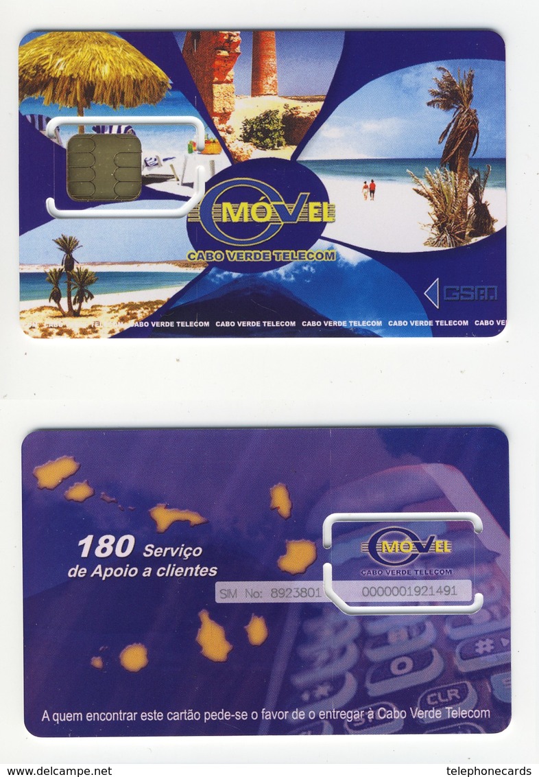 Cap Verde___very Early GSM SIM Carte Avec Puce Plug-in___Movel Cabo Verde Telecom___rare Chip Modul - Cap Vert