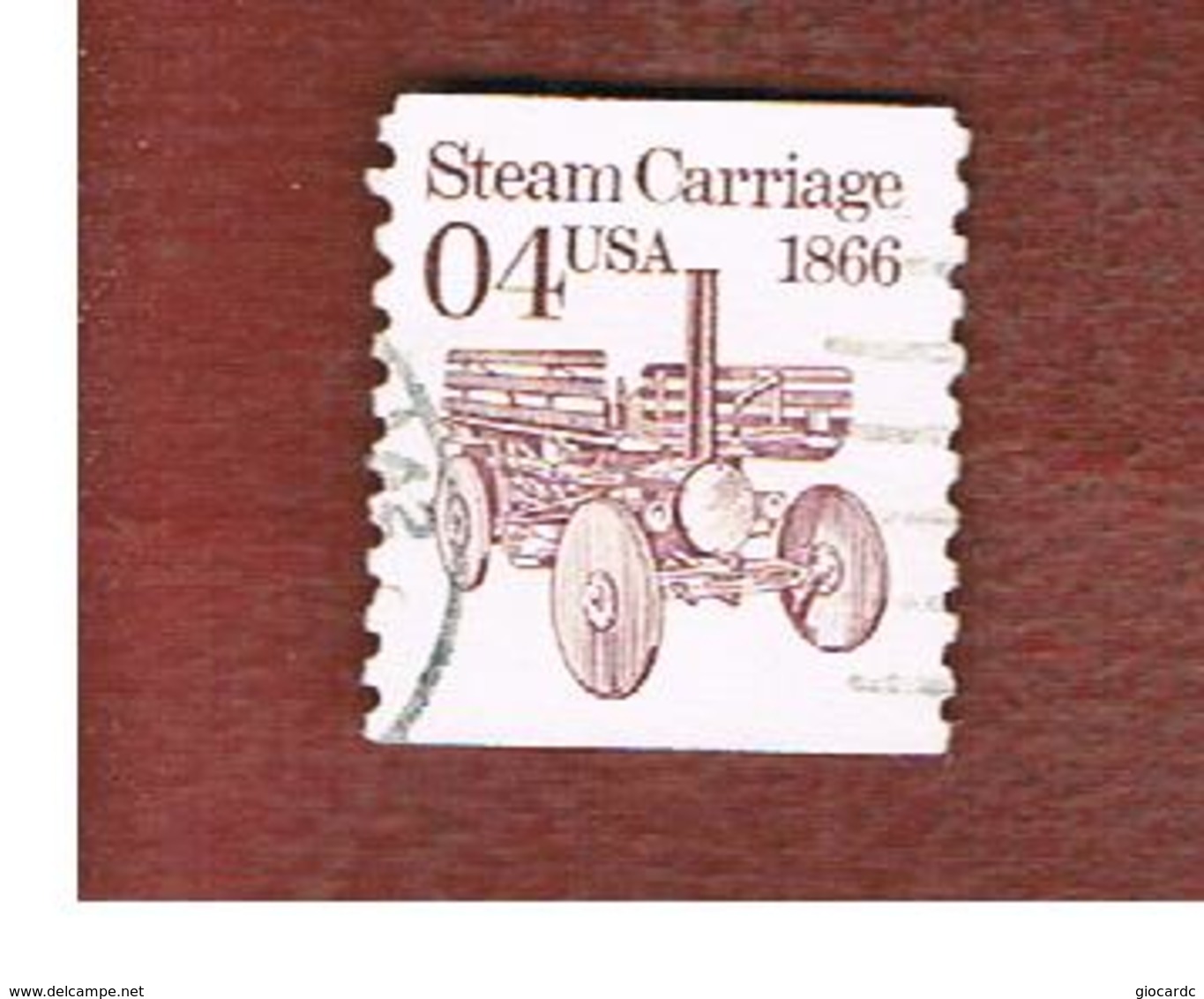 STATI UNITI (U.S.A.) - SG 2477 - 1991 TRANSPORT: STEAM CARRIAGE  - USED - Gebraucht
