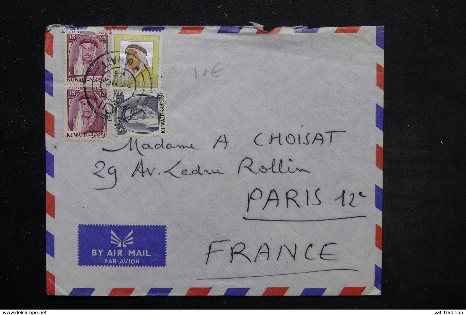 KOWEIT - Enveloppe Pour Paris En 1965 , Affranchissement Plaisant - L 25569 - Koweït