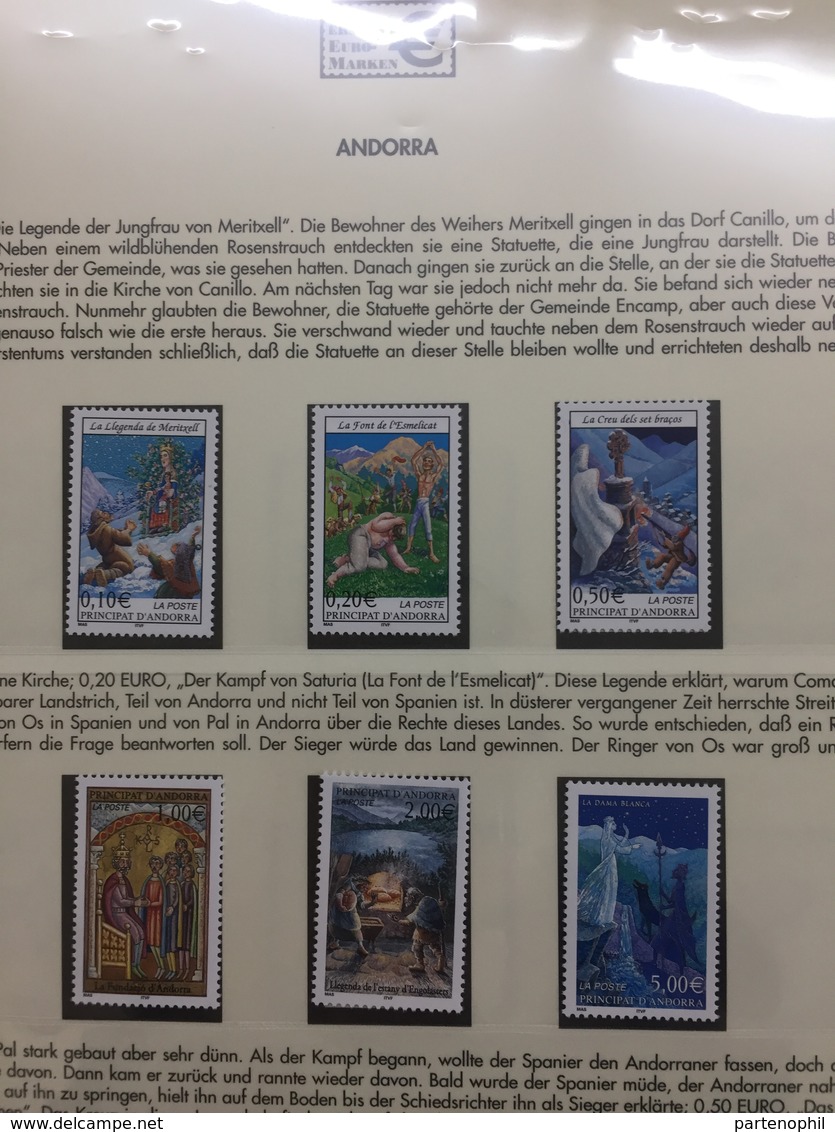 Collection First stamps in euro MNH very fine