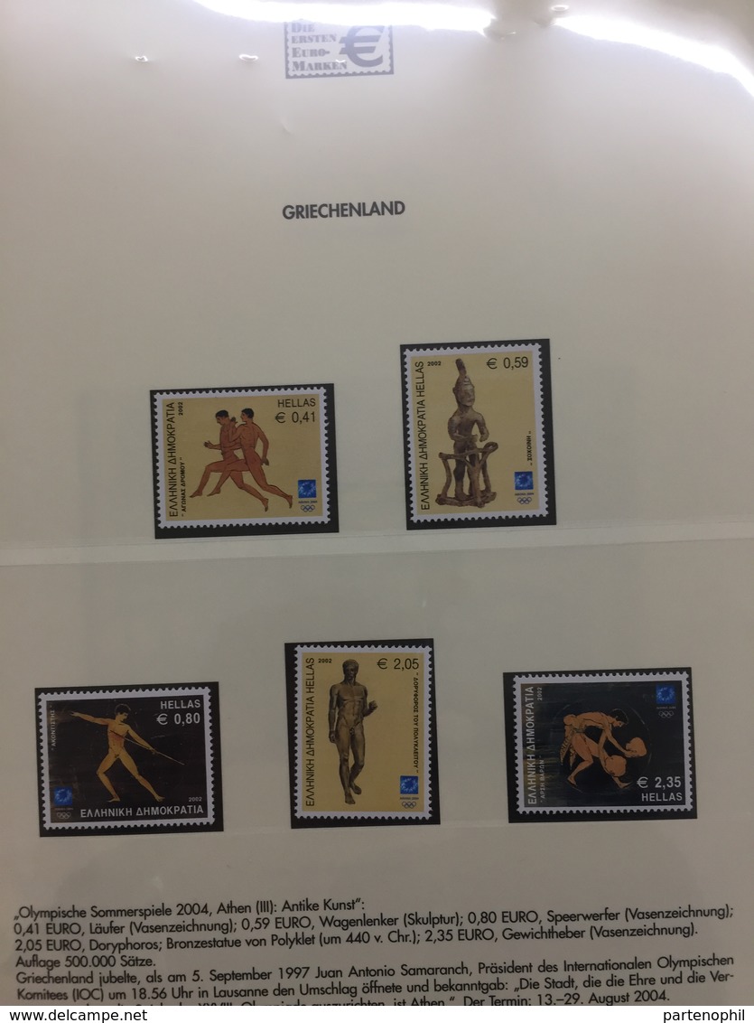 Collection First stamps in euro MNH very fine