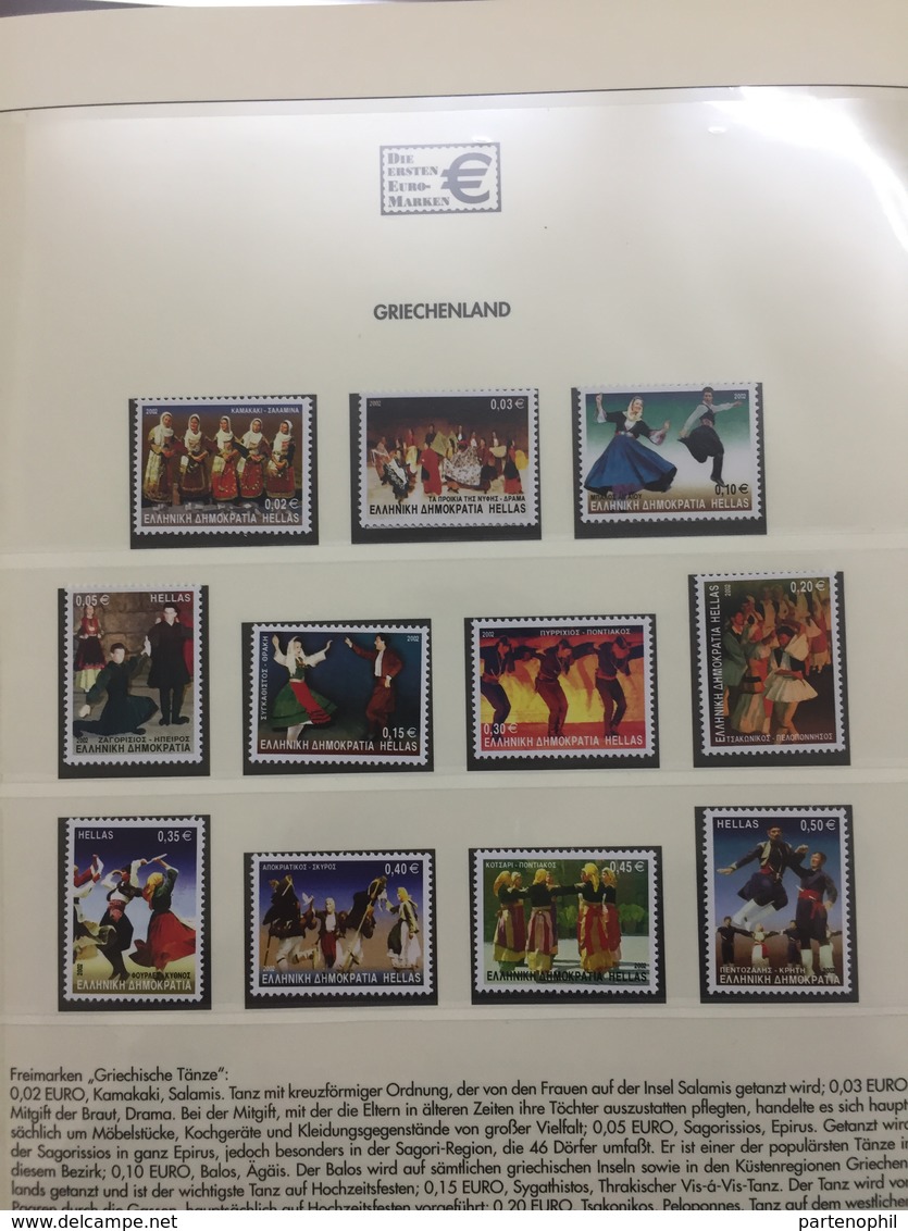 Collection First stamps in euro MNH very fine