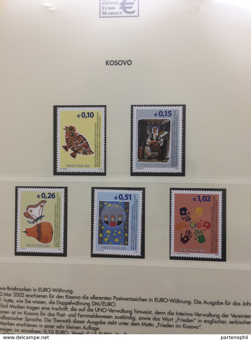 Collection First stamps in euro MNH very fine