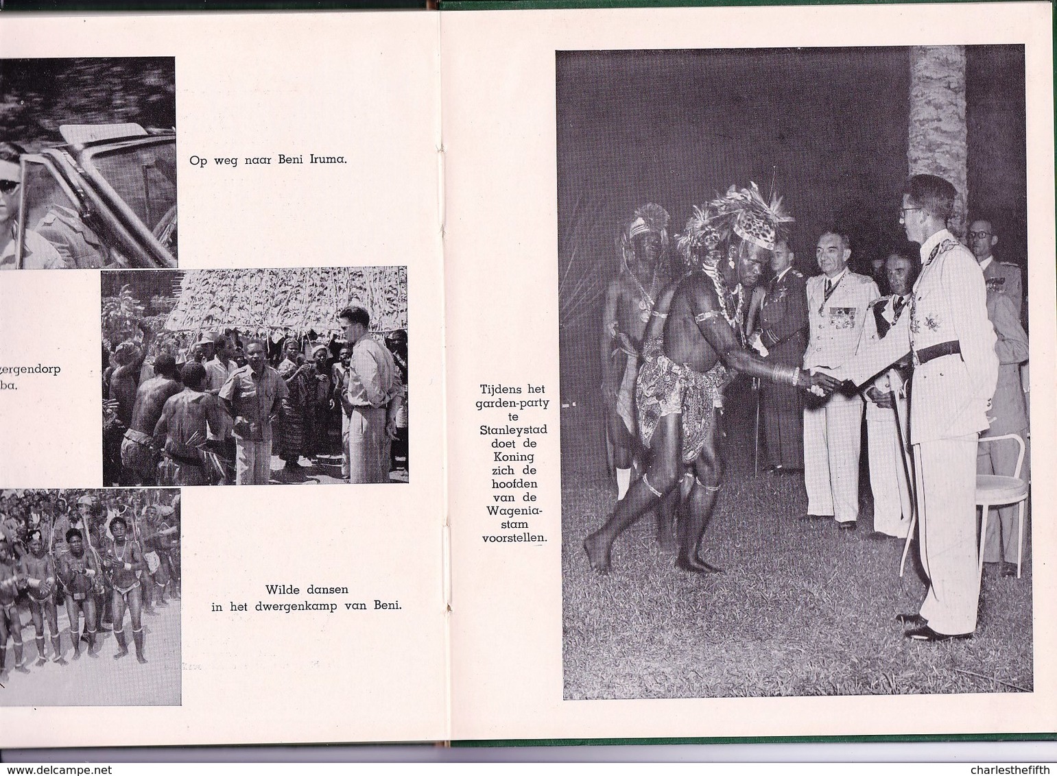 BOEKJE ** DE REIS VAN KONING BOUDEWIJN NAAR KONGO ** 1955 - ZEER VEEL FOTO'S - 88 Blz - Koninklijke Families