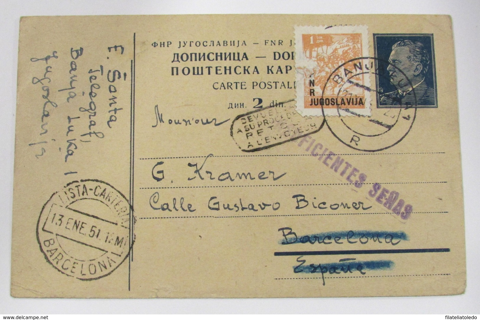 Yugoslavia 532 - Cartas & Documentos