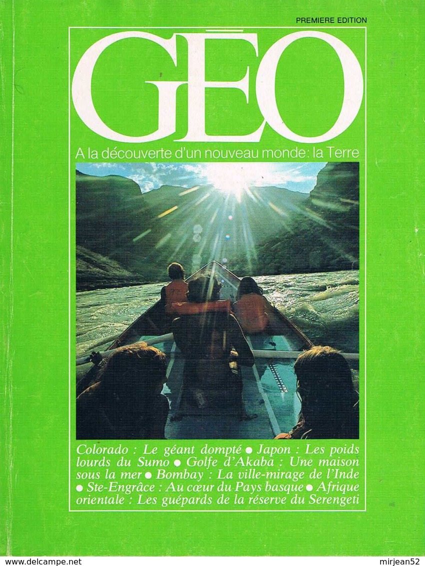 Geo Premiere Edition   Colorado Sumo Neritica Bombay Guepards Pays Basque - Géographie