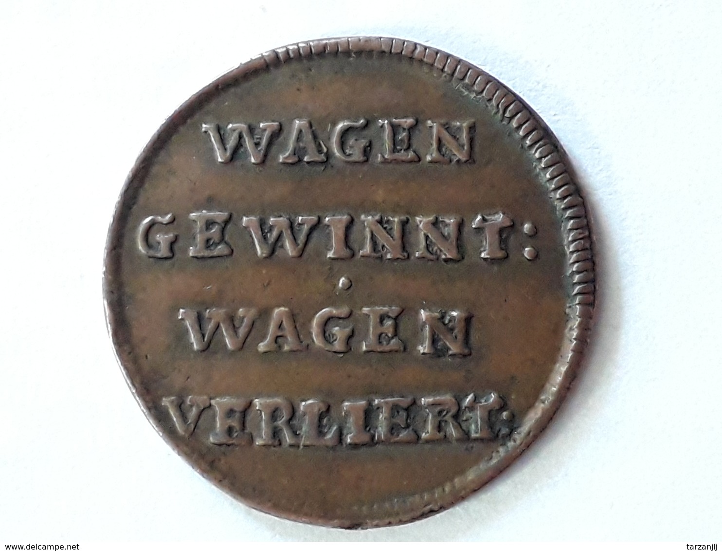 Jeton Allemagne German Token XVIIème  Ist Auch Verspielt. Doch Versehn Lorgnons Lunettes - Autres & Non Classés