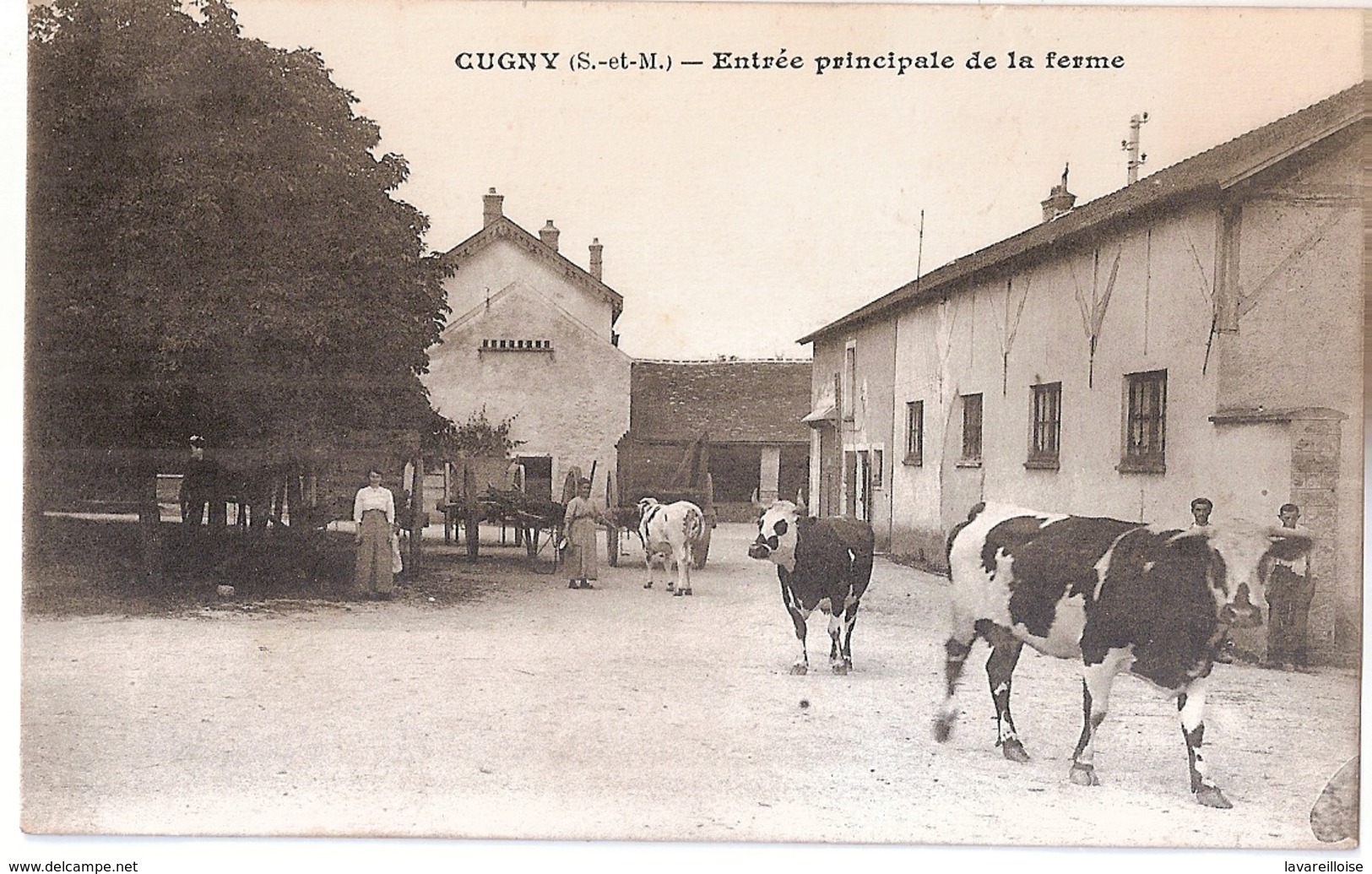 CPA 77 CUGNY ENTREE PRINCIPALE DE LA FERME RARE BELLE CARTE !! - Andere & Zonder Classificatie