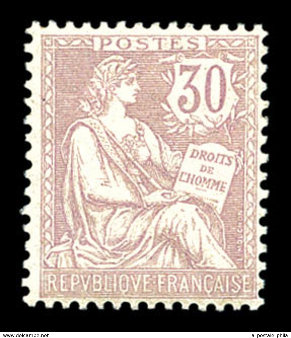 ** N°128, 30c Violet, Bon Centrage, Très Frais. TTB (certificat)  Qualité: **  Cote: 1000 Euros - 1900-02 Mouchon