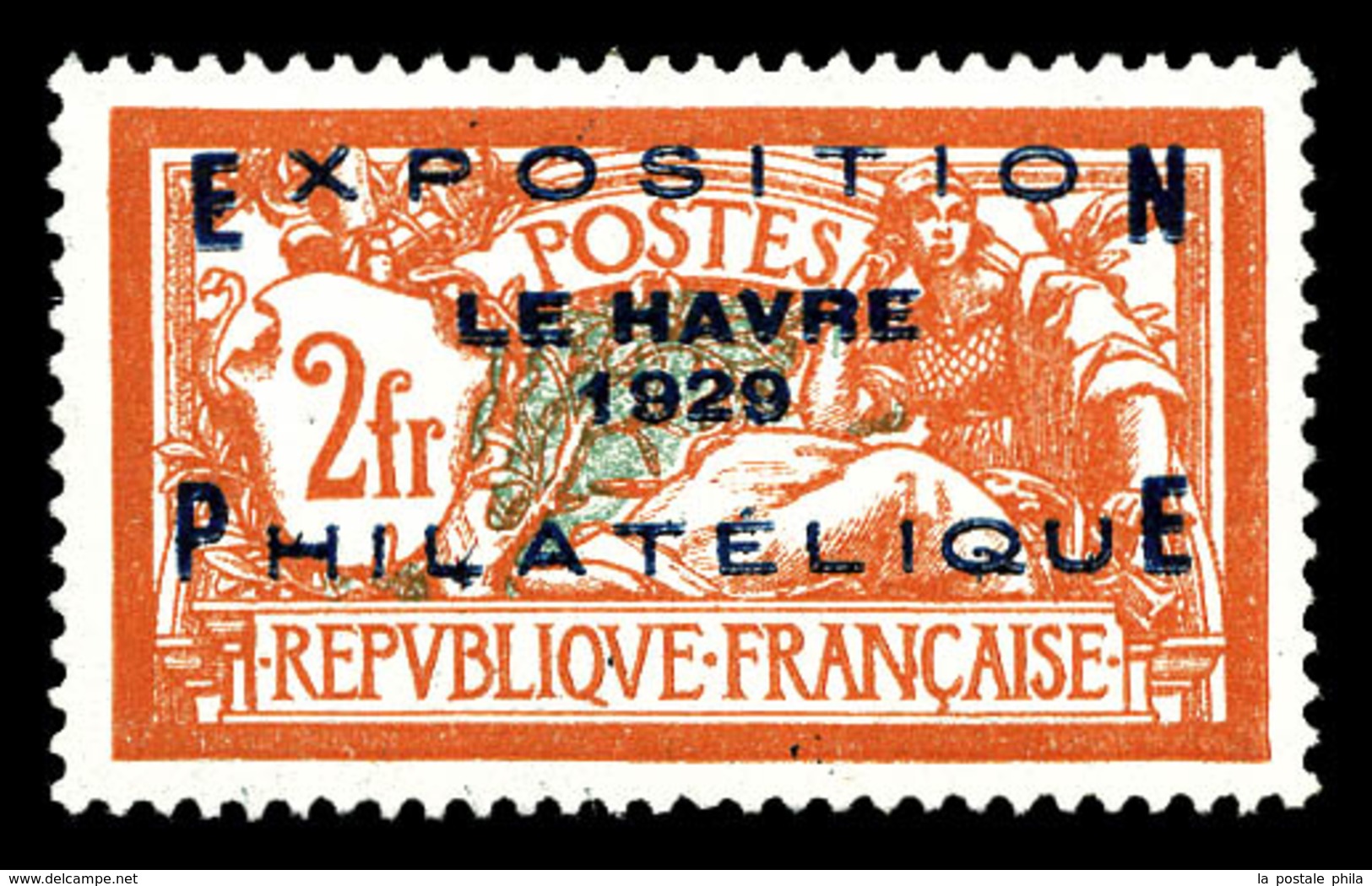 * N°257A, Exposition Du Havre De 1929, Quasi **, TB (signé Calves/certificat)  Qualité: *  Cote: 875 Euros - 1900-02 Mouchon