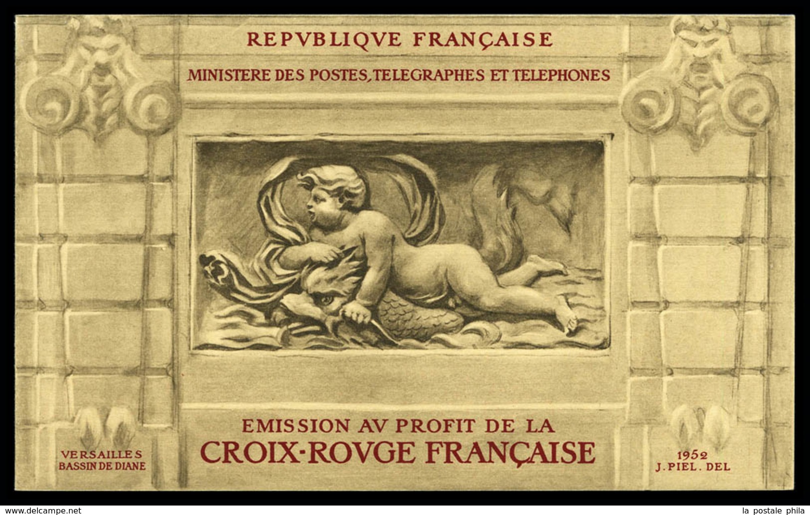 ** Carnet Croix Rouge 1952, TB (certificat)  Qualité: **  Cote: 550 Euros - Rotes Kreuz