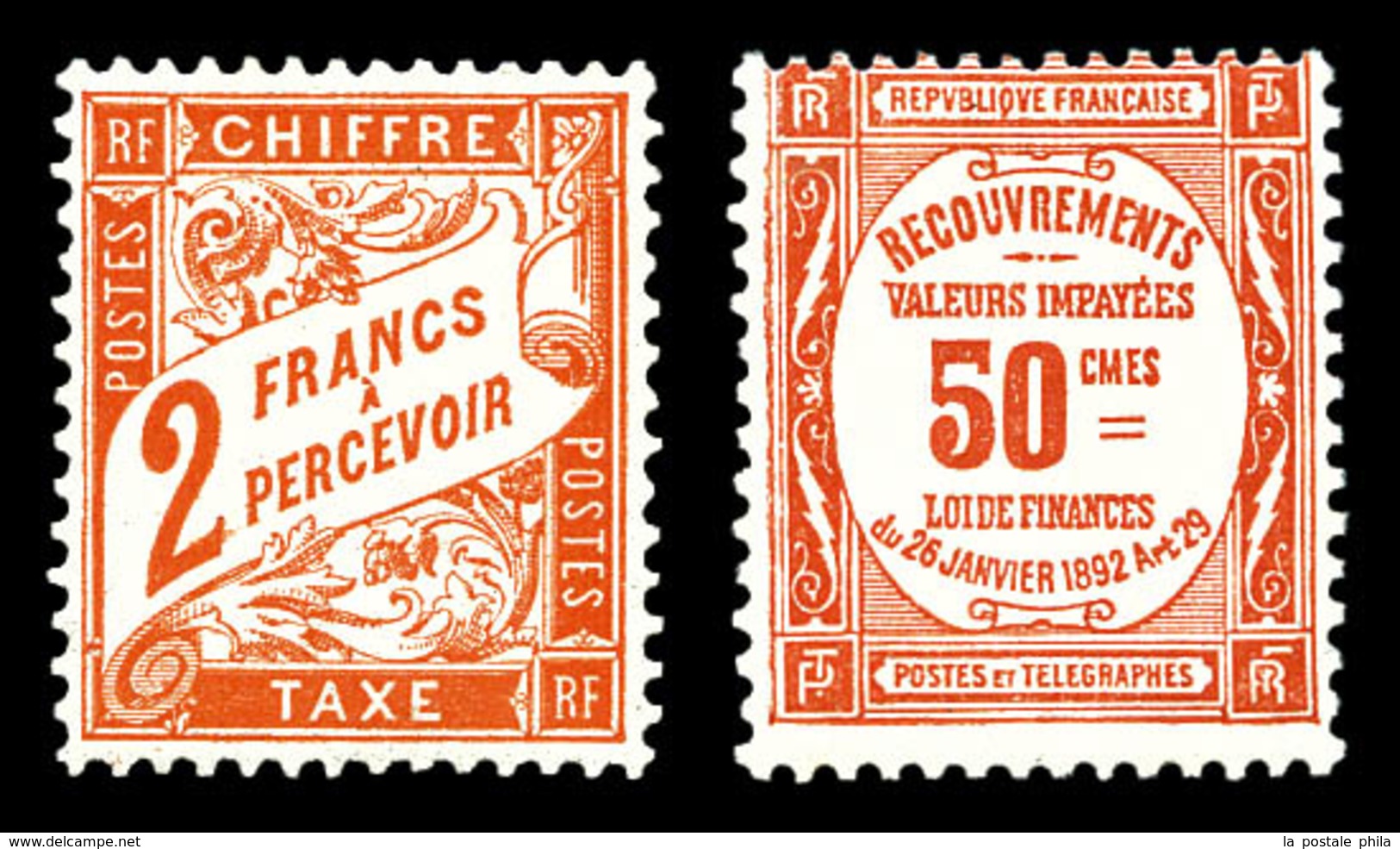 * N°41 Et 47, Les 2 Valeurs TB  Qualité: *  Cote: 800 Euros - 1859-1959.. Ungebraucht