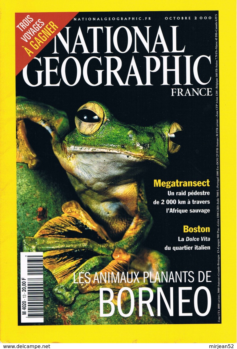 National Géographic   N° 13  - Mégatransect Sonoran Boston Bornéo Océans Cratères Sous Marins Archéoraptor Enquète - Geography