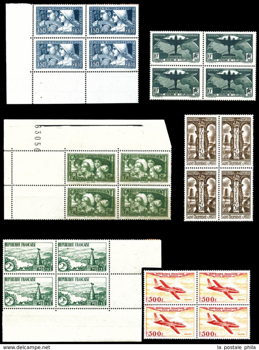 ** Ensemble De Timbres Neufs ** Principalement En Bloc De Quatre Dont N° 147 En Bloc De 6 Millesime '6' + N°252 (x4) Le  - Sammlungen