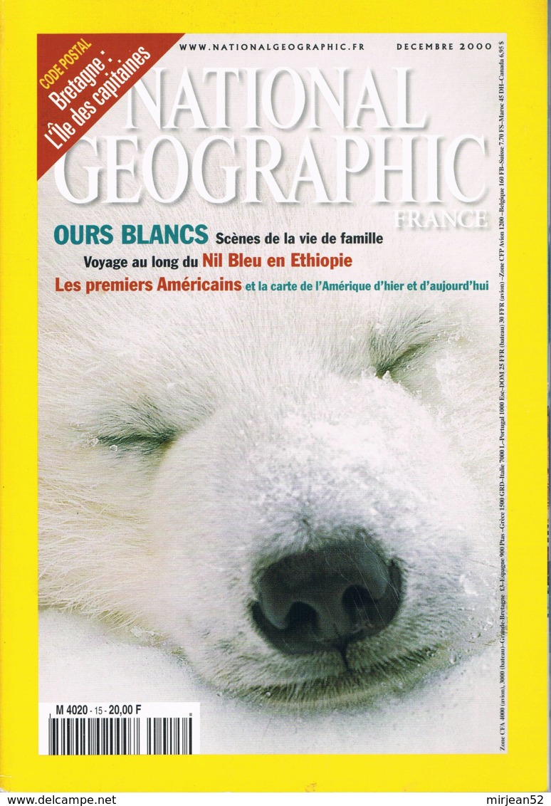 National Géographic   N° 15  - Premiers Américains Nil Bleu Ours Blancs Fiordland Luis Marden Arche De Shipton - Aardrijkskunde