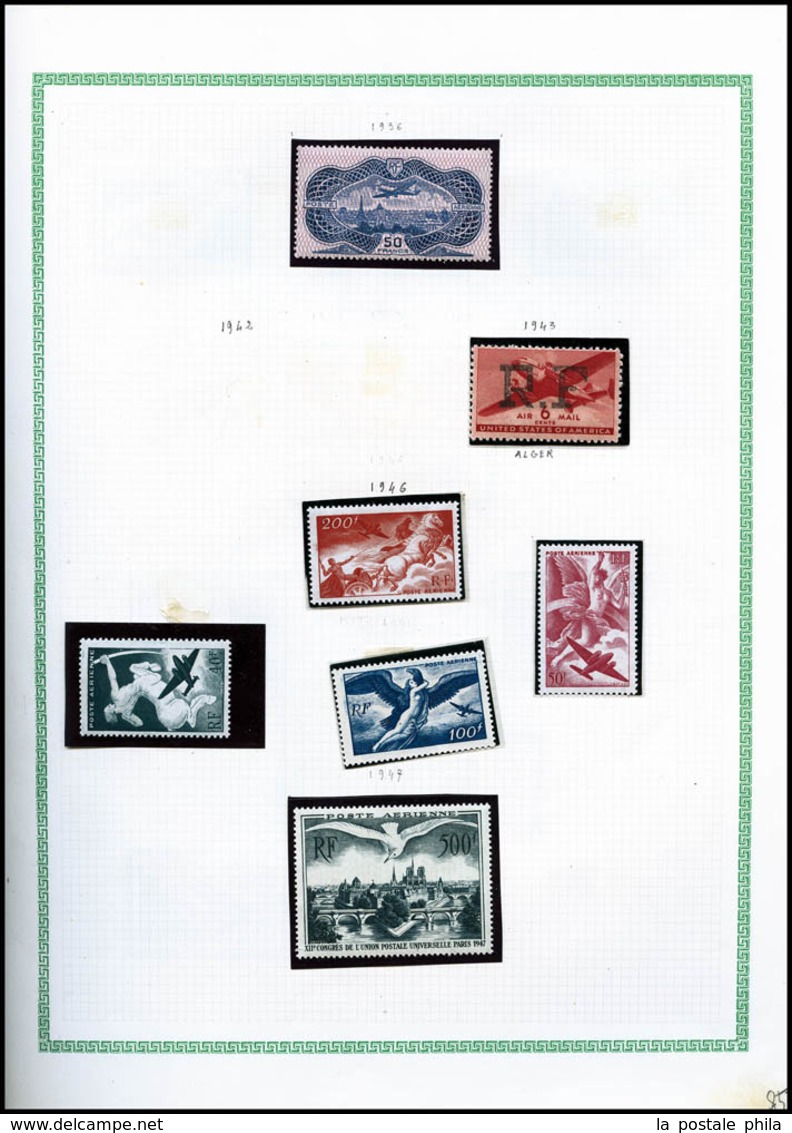 ** Collection Poste Aèrienne De 1927 à 2000, De Bonnes Et Moyennes Valeurs Dont Séries Complètes. (* Jusqu'au N°15), Les - Sammlungen