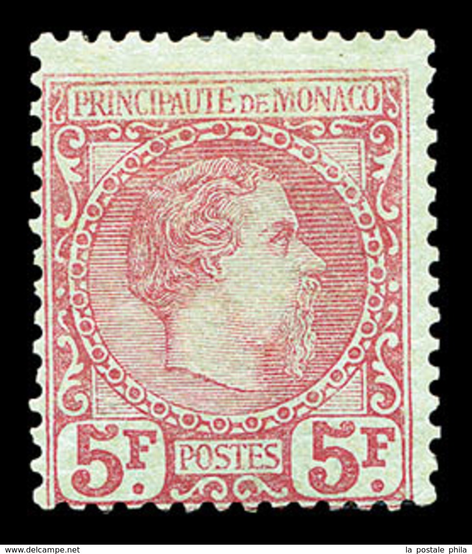 * N°10, Charles III, 5F Carmin Sur Vert, Grande Fraîcheur, RARE Et SUPERBE (signé/certificat)   Qualité: *  Cote: 4500 E - Other & Unclassified