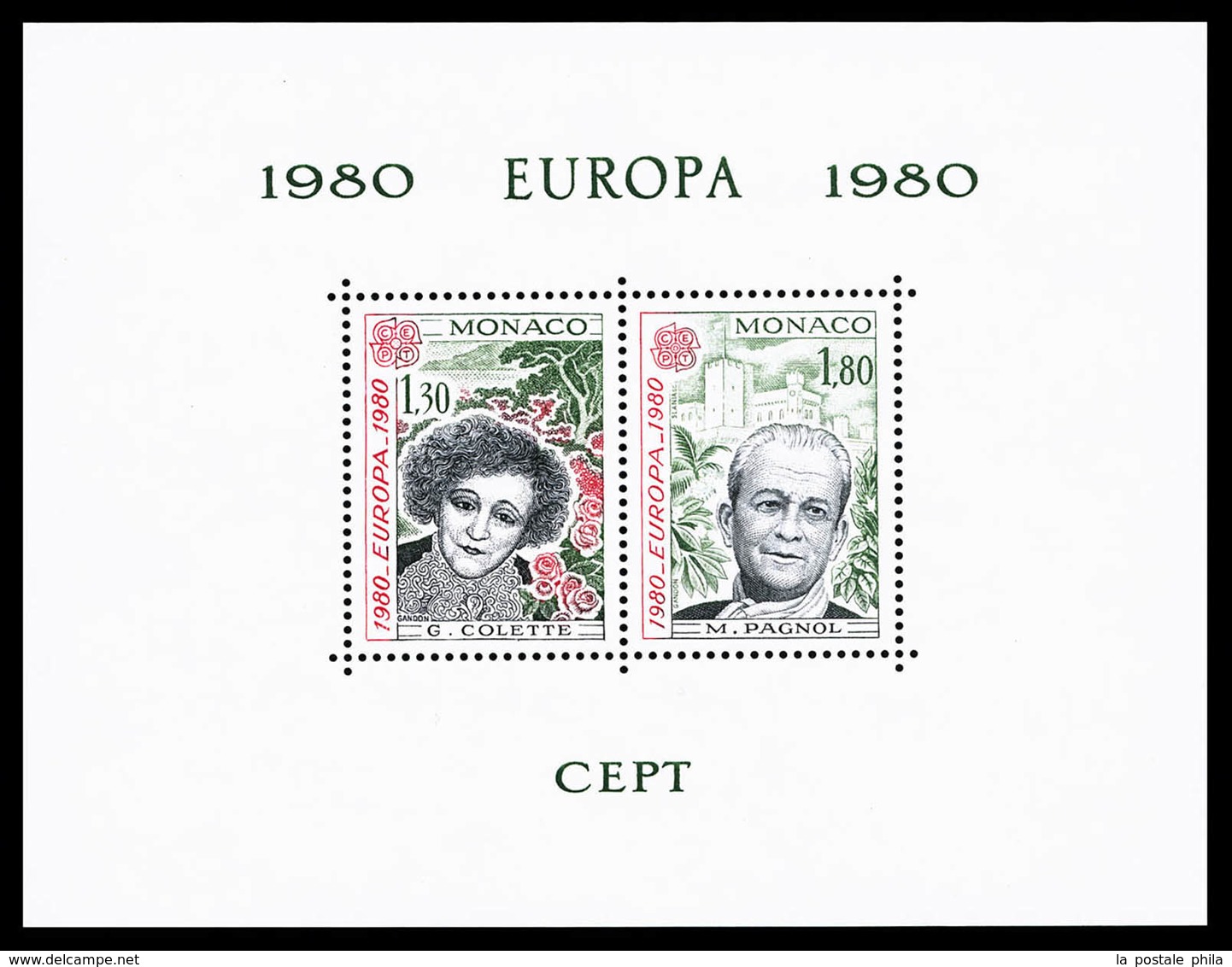 ** N°13, Paire Europa De 1980, TB (certificat)  Qualité: **  Cote: 500 Euros - Blocks & Kleinbögen