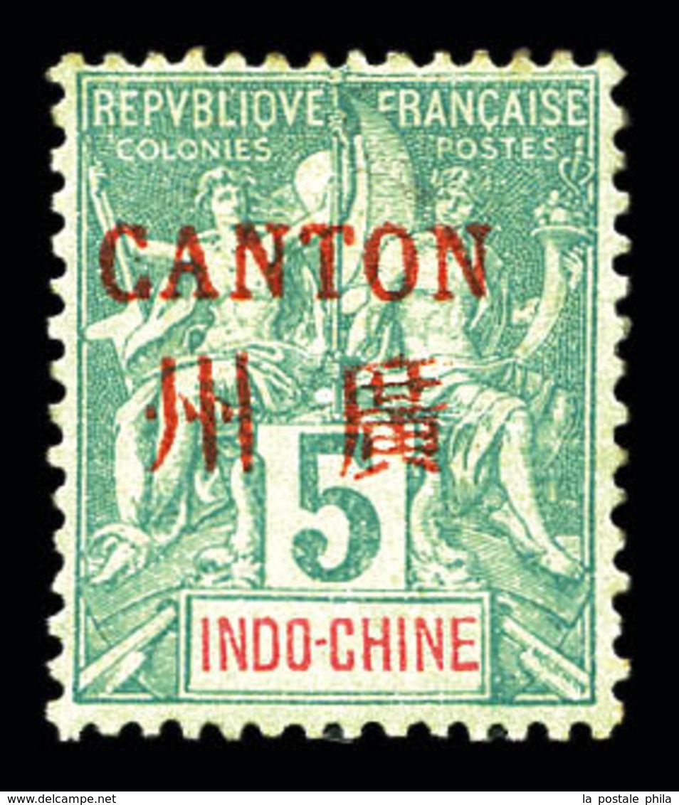 * N°4, 5c Vert-foncé, Bon Centrage. TTB (signé Calves/certificat)  Qualité: *  Cote: 650 Euros - Unused Stamps