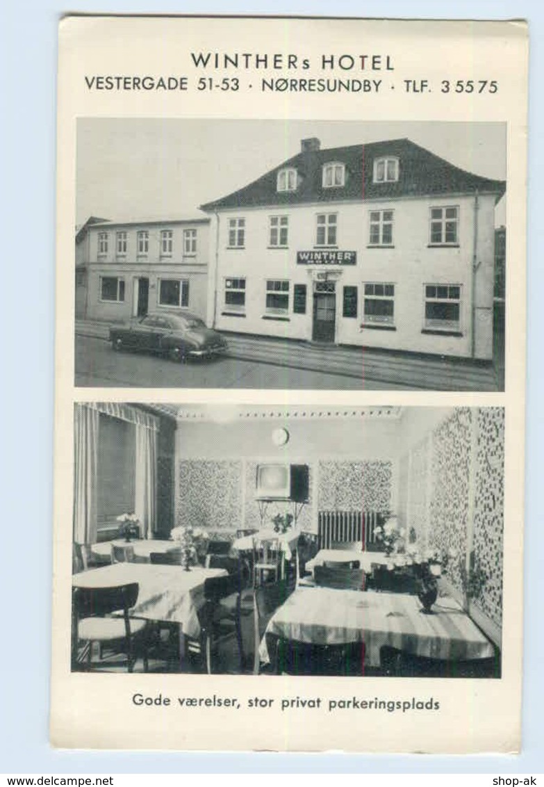 L602/ Nörresundby  Winther`s Hotel Dänemark AK Ca.1955-60 - Dänemark