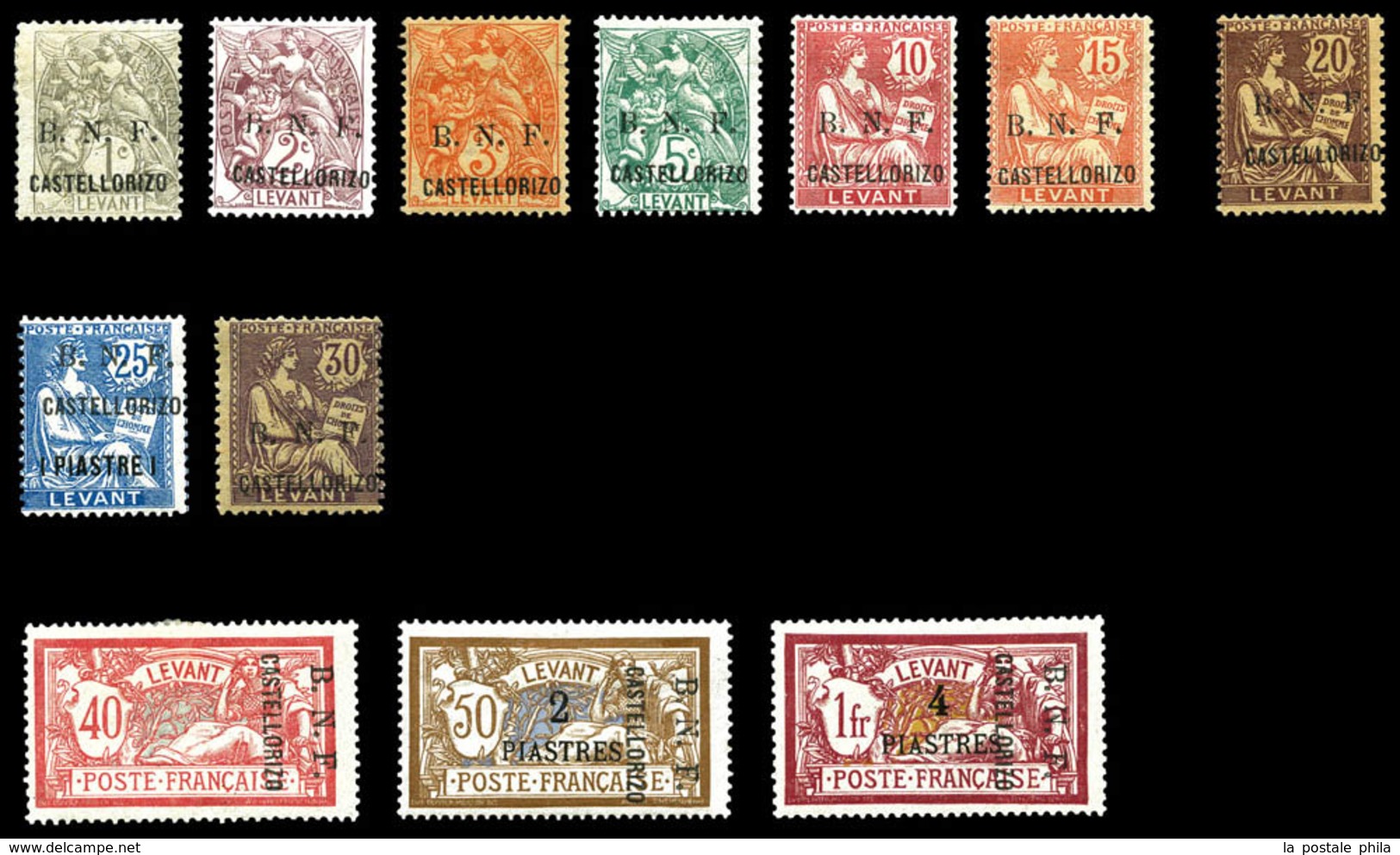 * N°1/12, Série De 1920, 12 Valeurs (N°4 Pelurage). TTB. R. (certificat)  Qualité: *  Cote: 1590 Euros - Unused Stamps